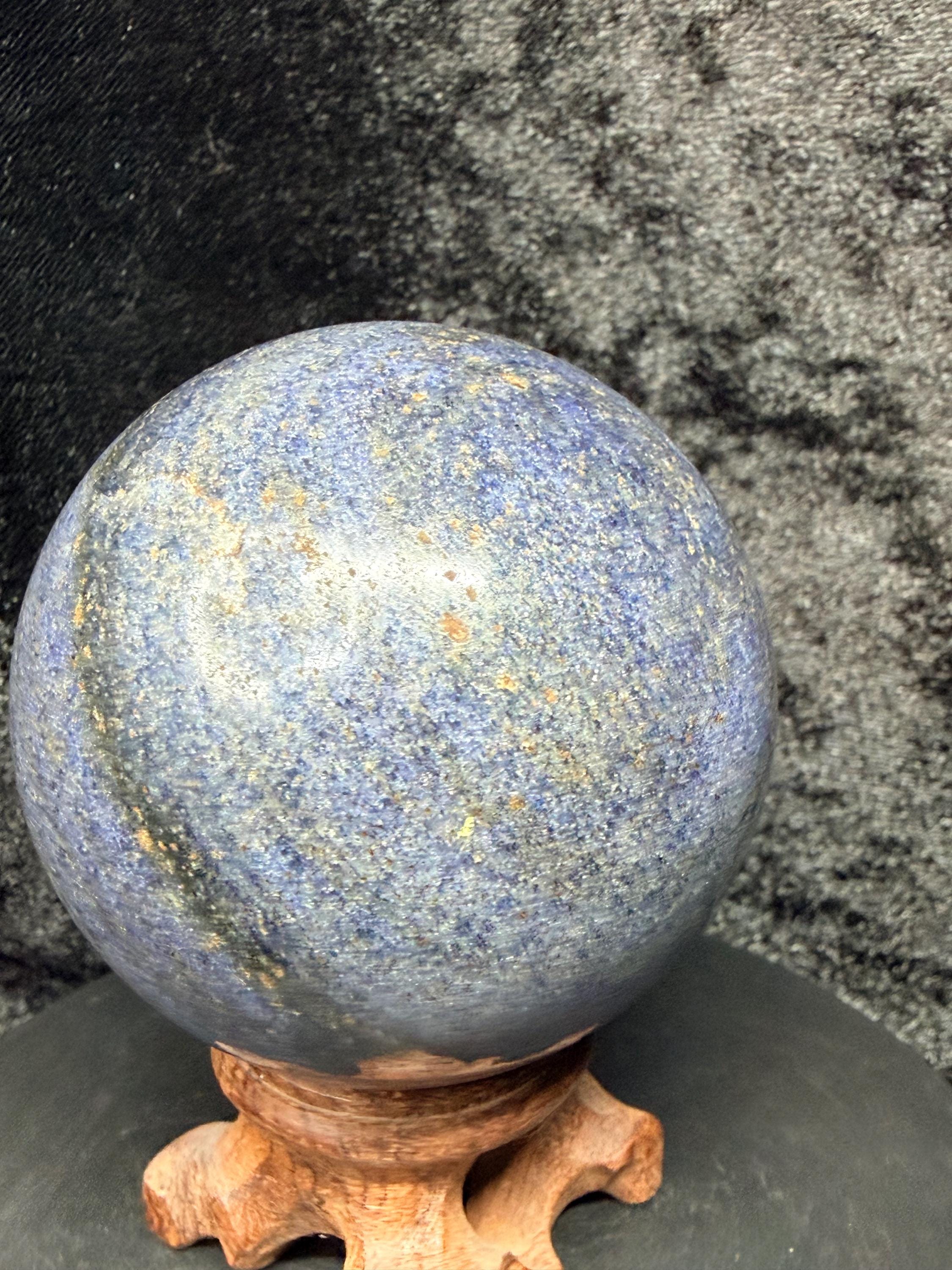 Polished Natural Dumortierite Sphere
