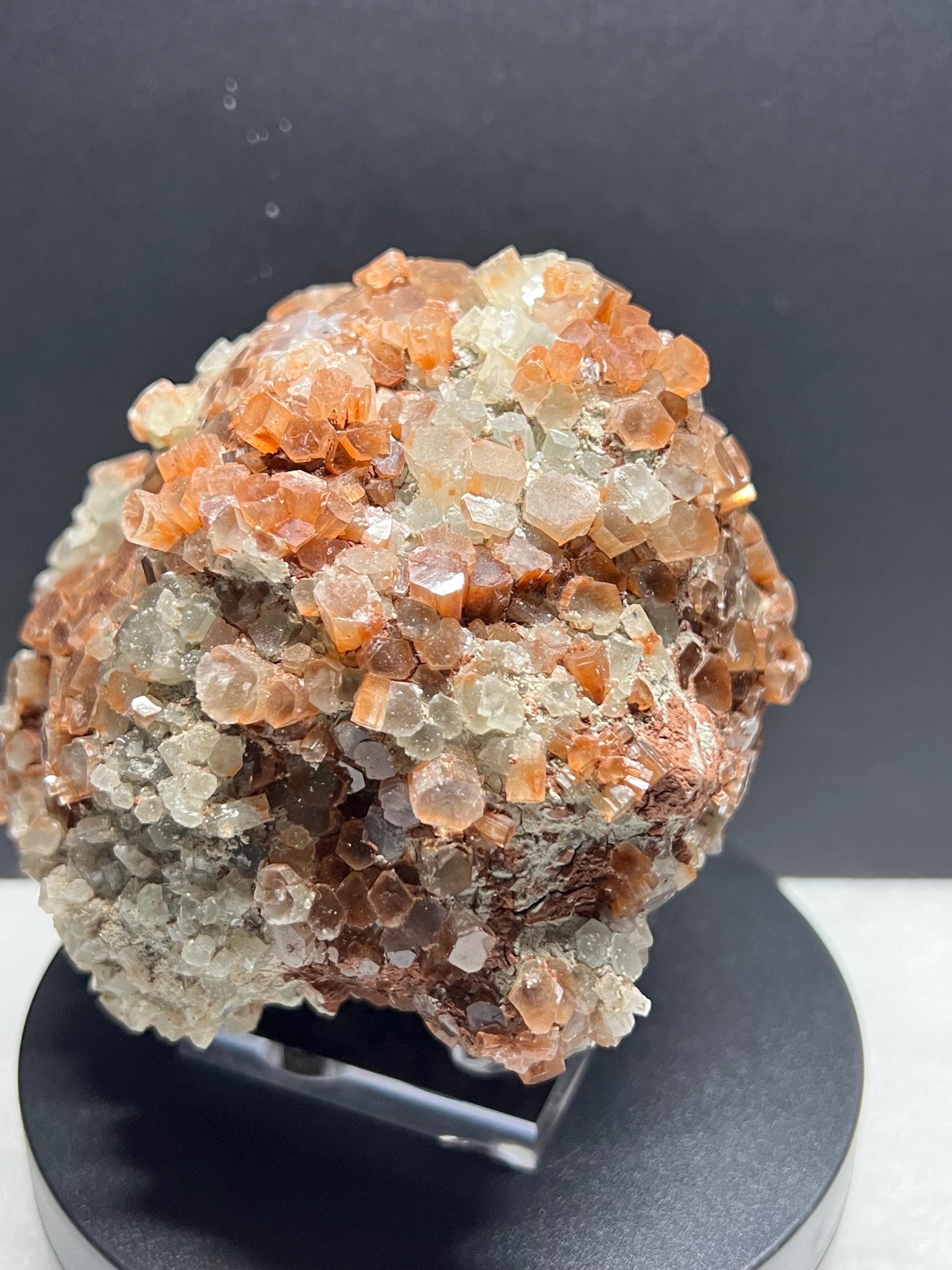 Araganite crystal cluster
