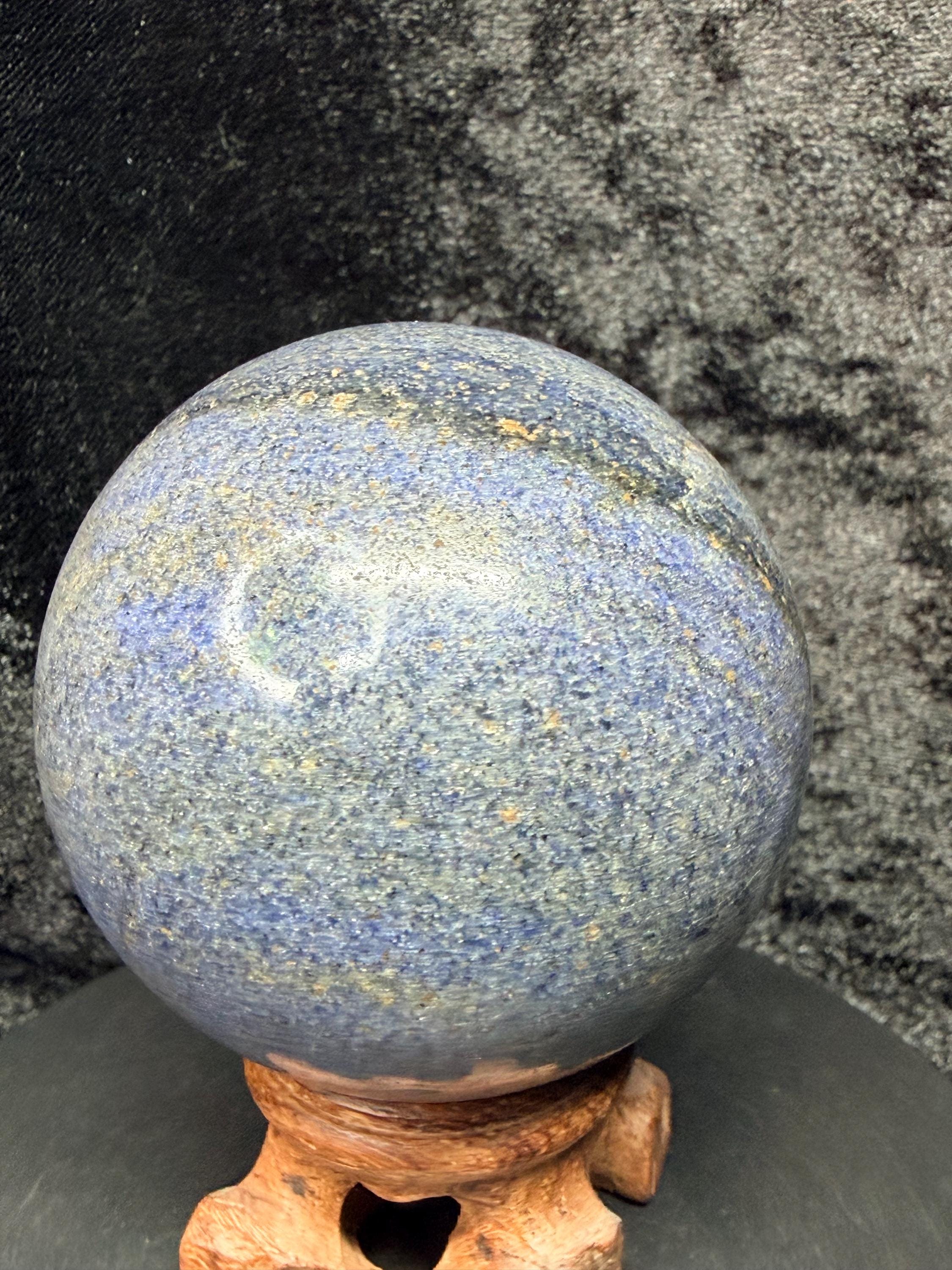 Polished Natural Dumortierite Sphere