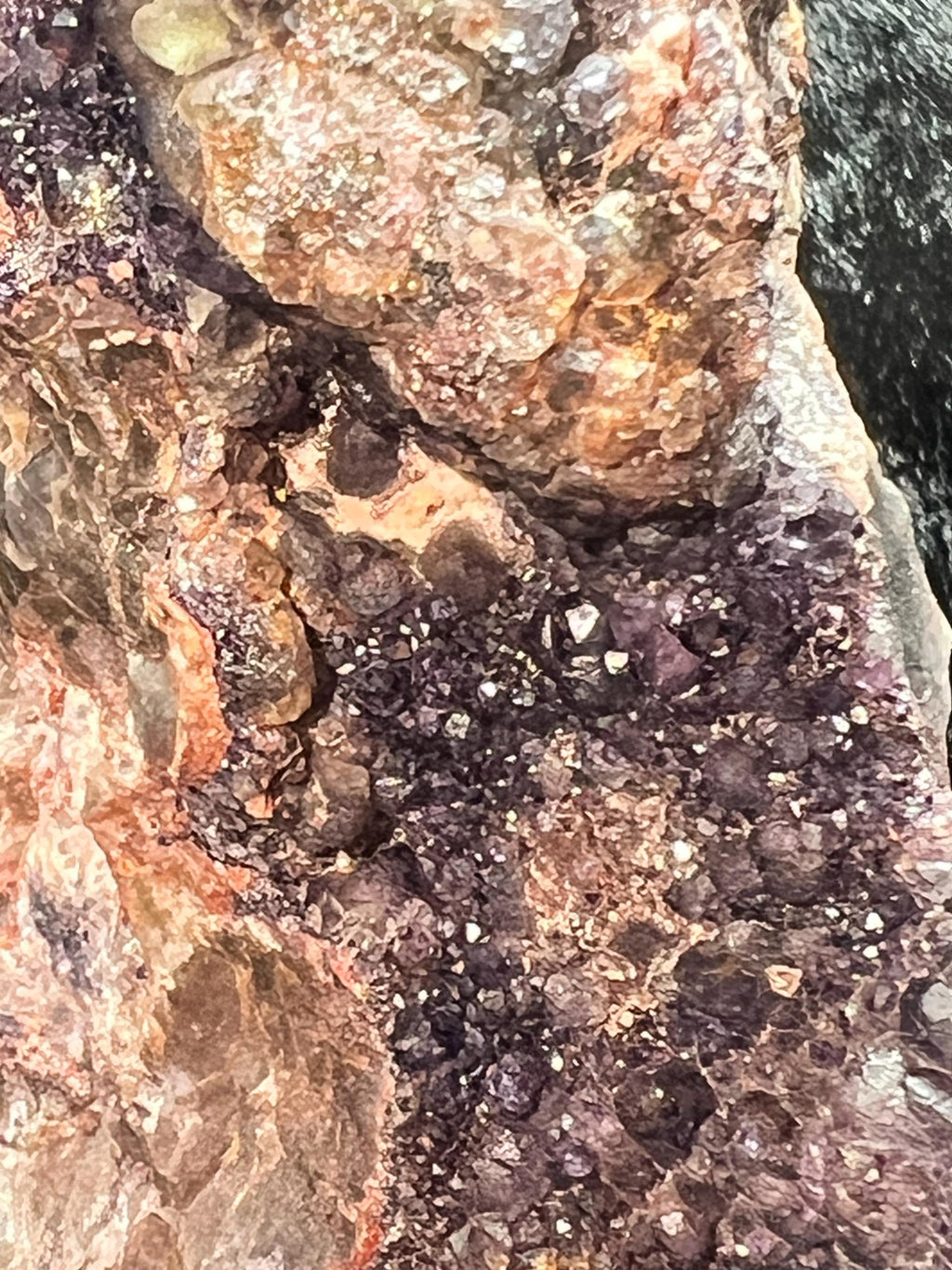 Purple and Yellow Fluorite with Kutnohorite