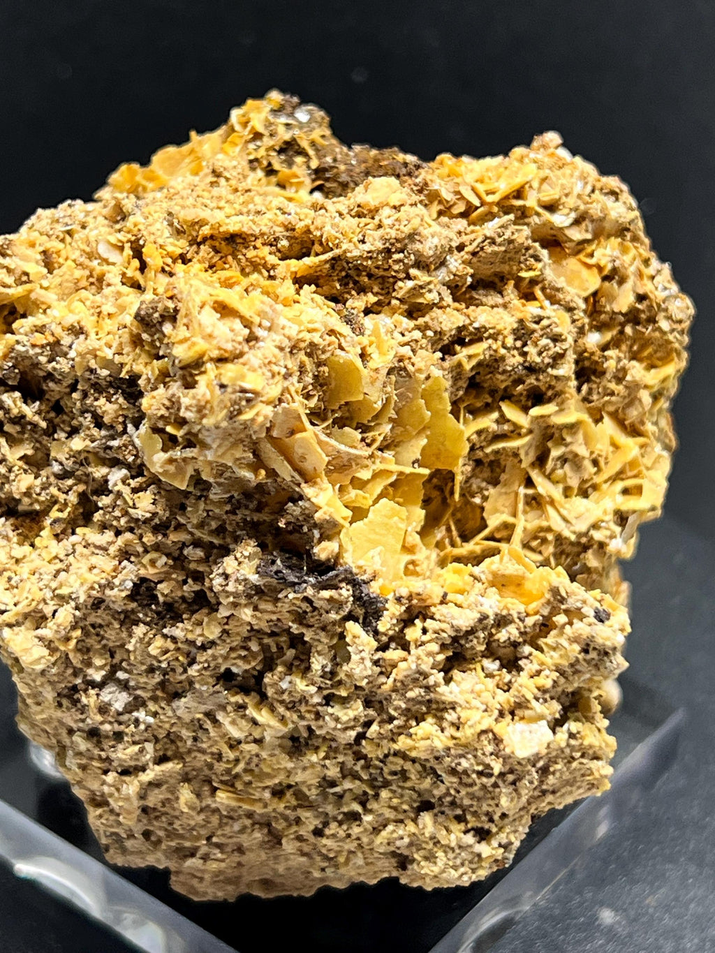 Wulfenite Specimen, Orange Lead Molybdate Mineral