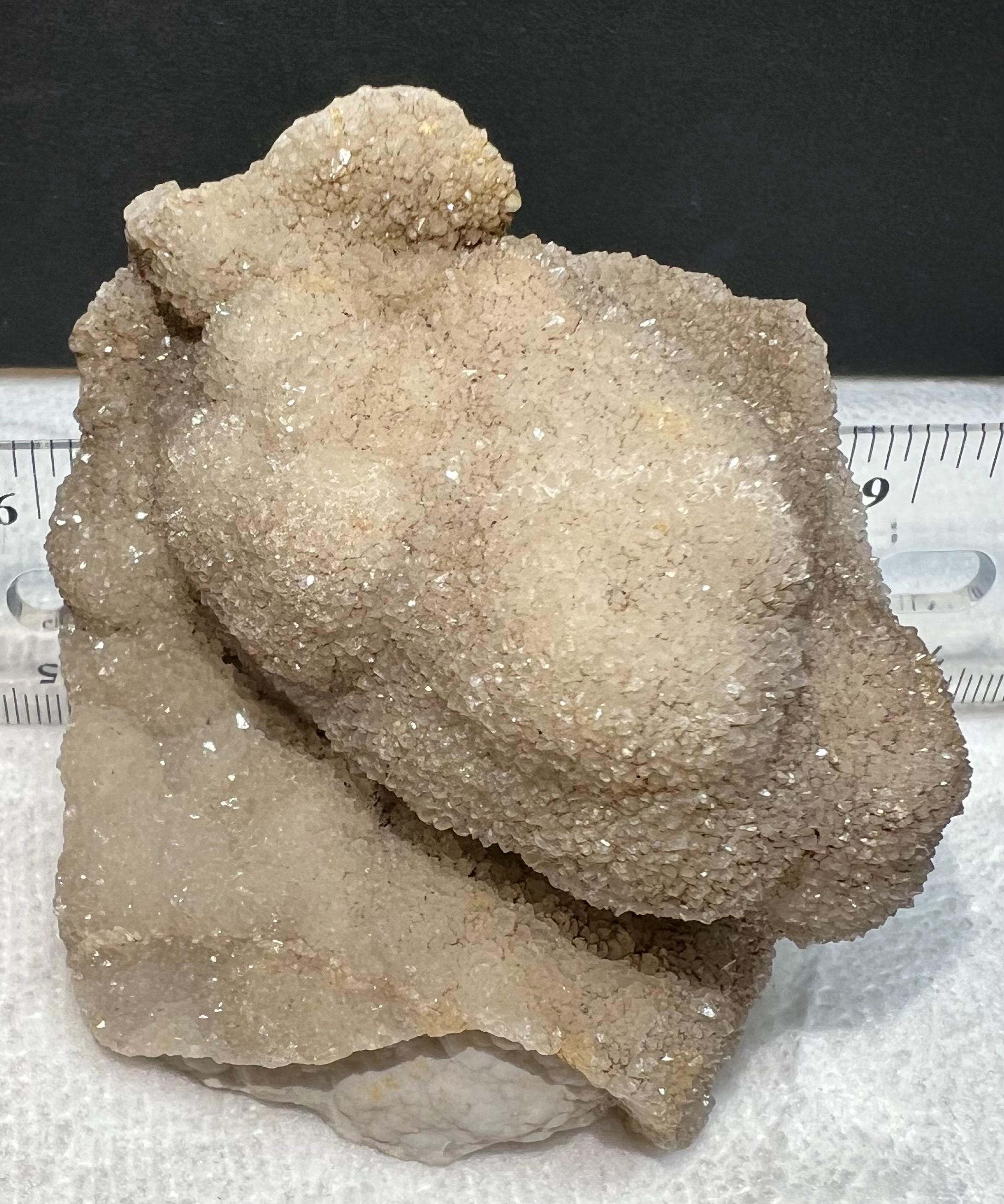 Missouri druse on lace agate, lot of 4 pieces.