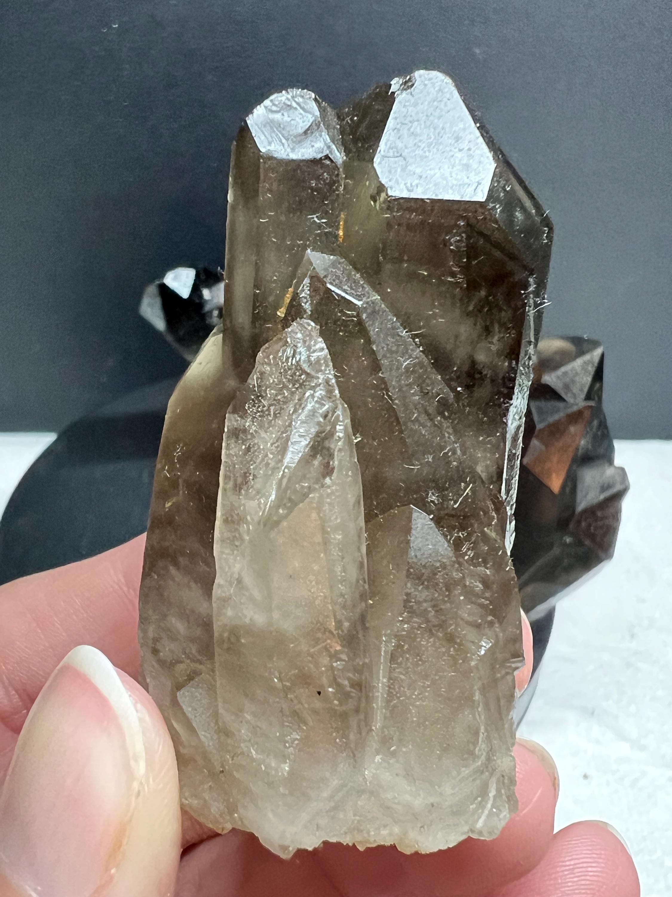 4 piece Smoky Quartz Clusters