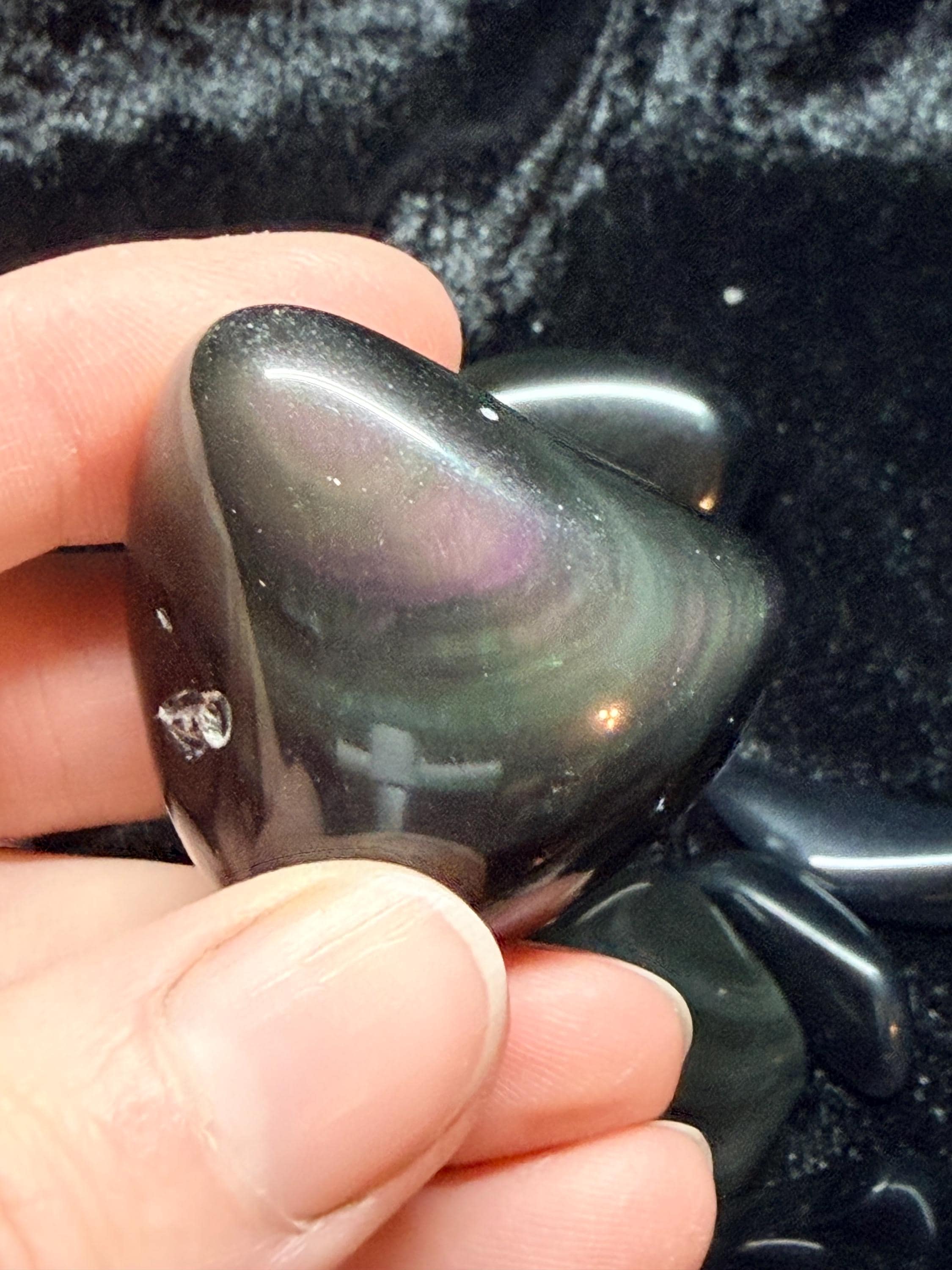 Tumbled Rainbow Obsidian - Polished Volcanic Gemstone