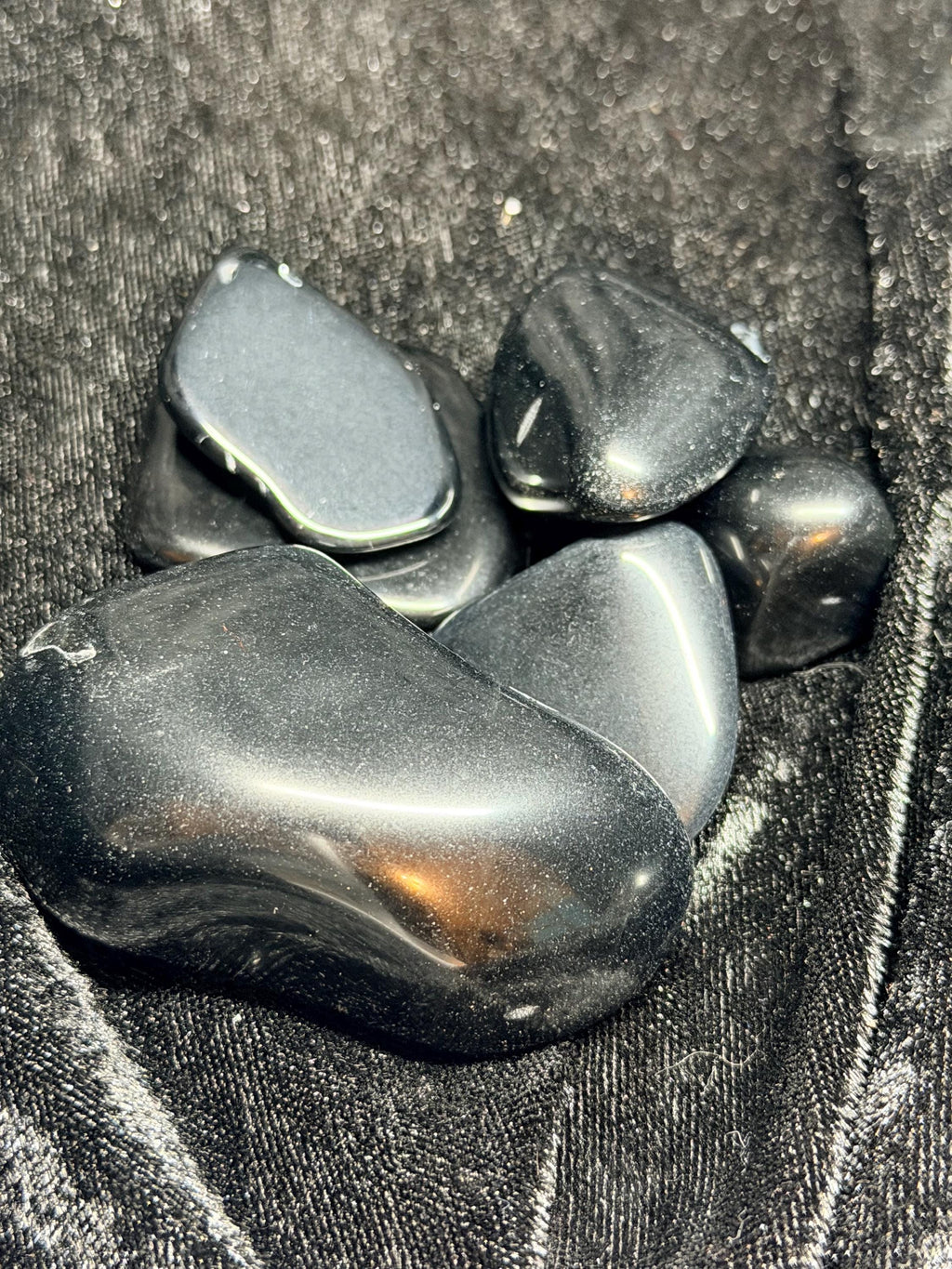 Tumbled Rainbow Obsidian - Polished Volcanic Gemstone
