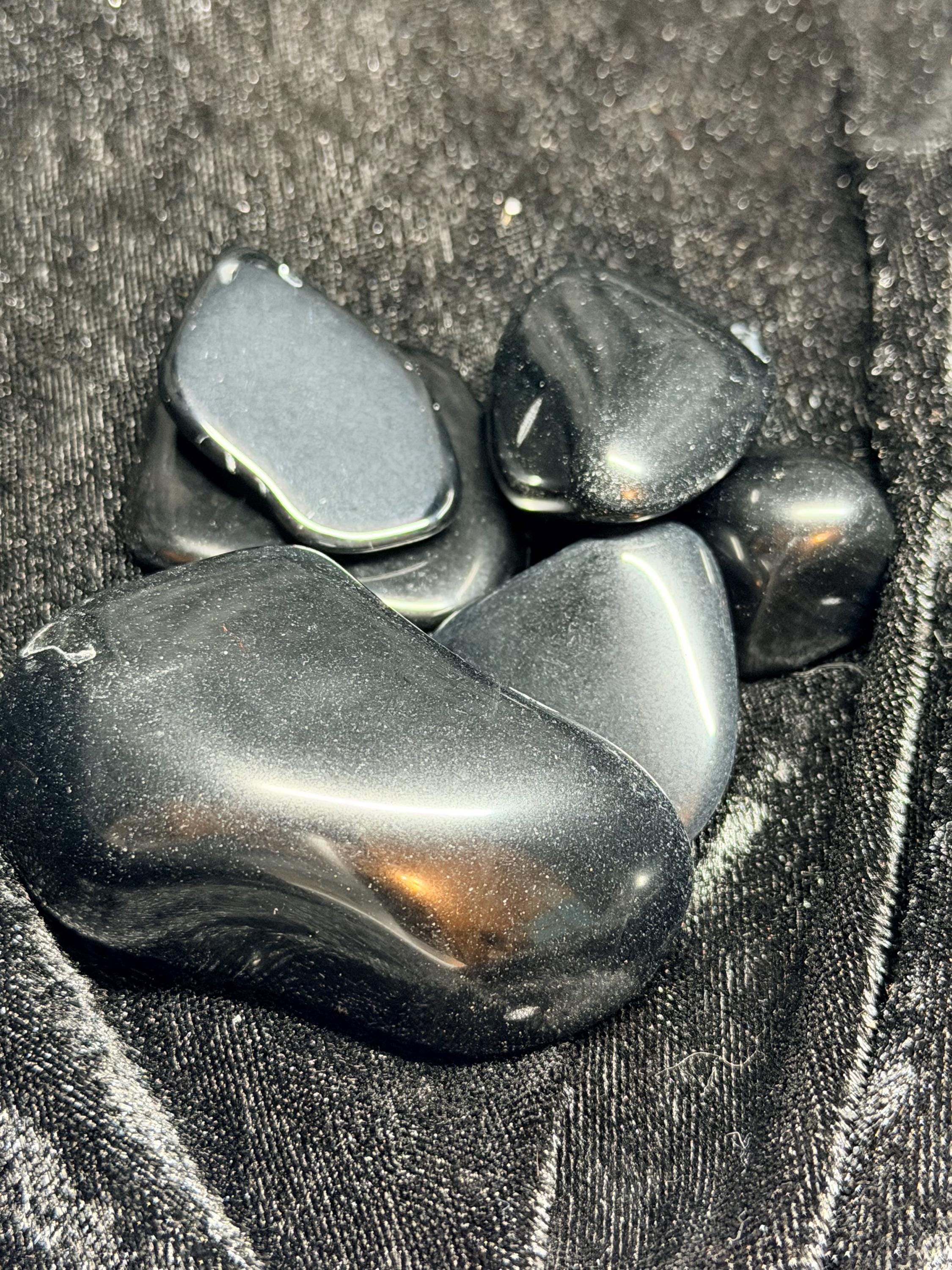 Tumbled Rainbow Obsidian - Polished Volcanic Gemstone
