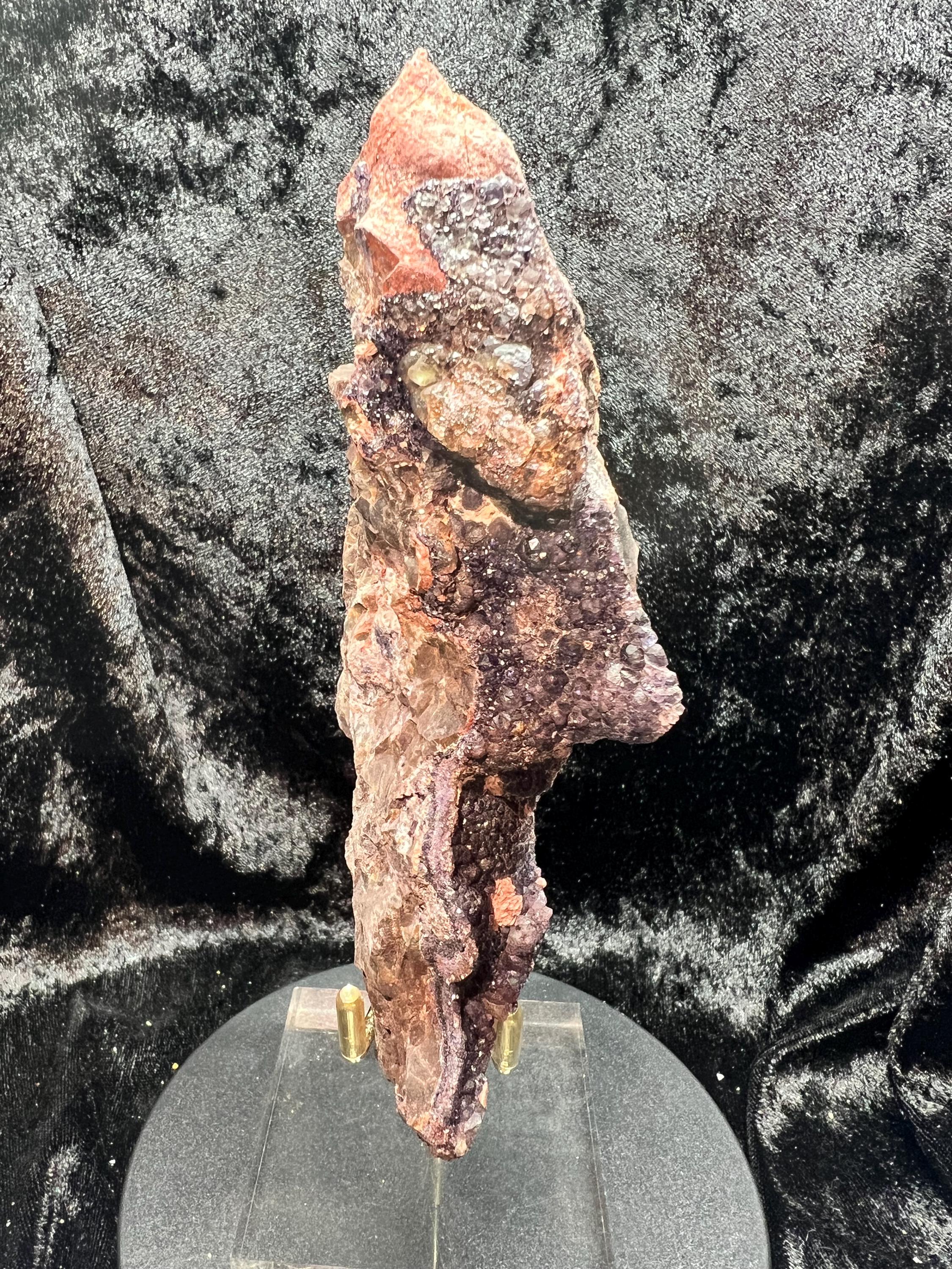 Purple and Yellow Fluorite with Kutnohorite