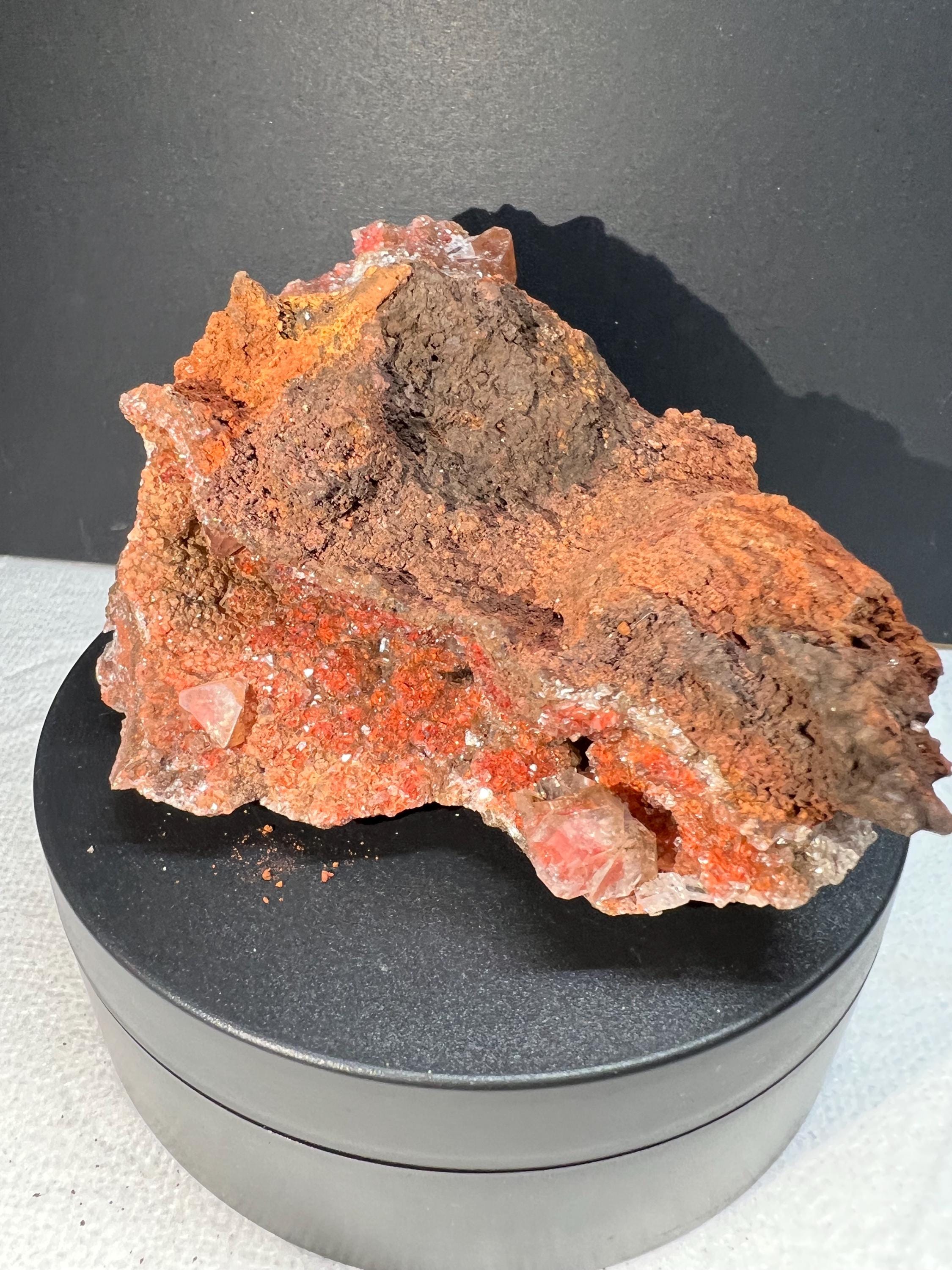 Red diamond calcite from Mexico