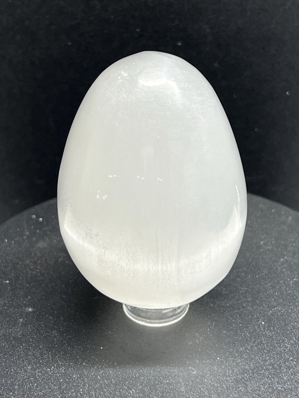Selenite Crystal Egg: Polished Gypsum Mineral