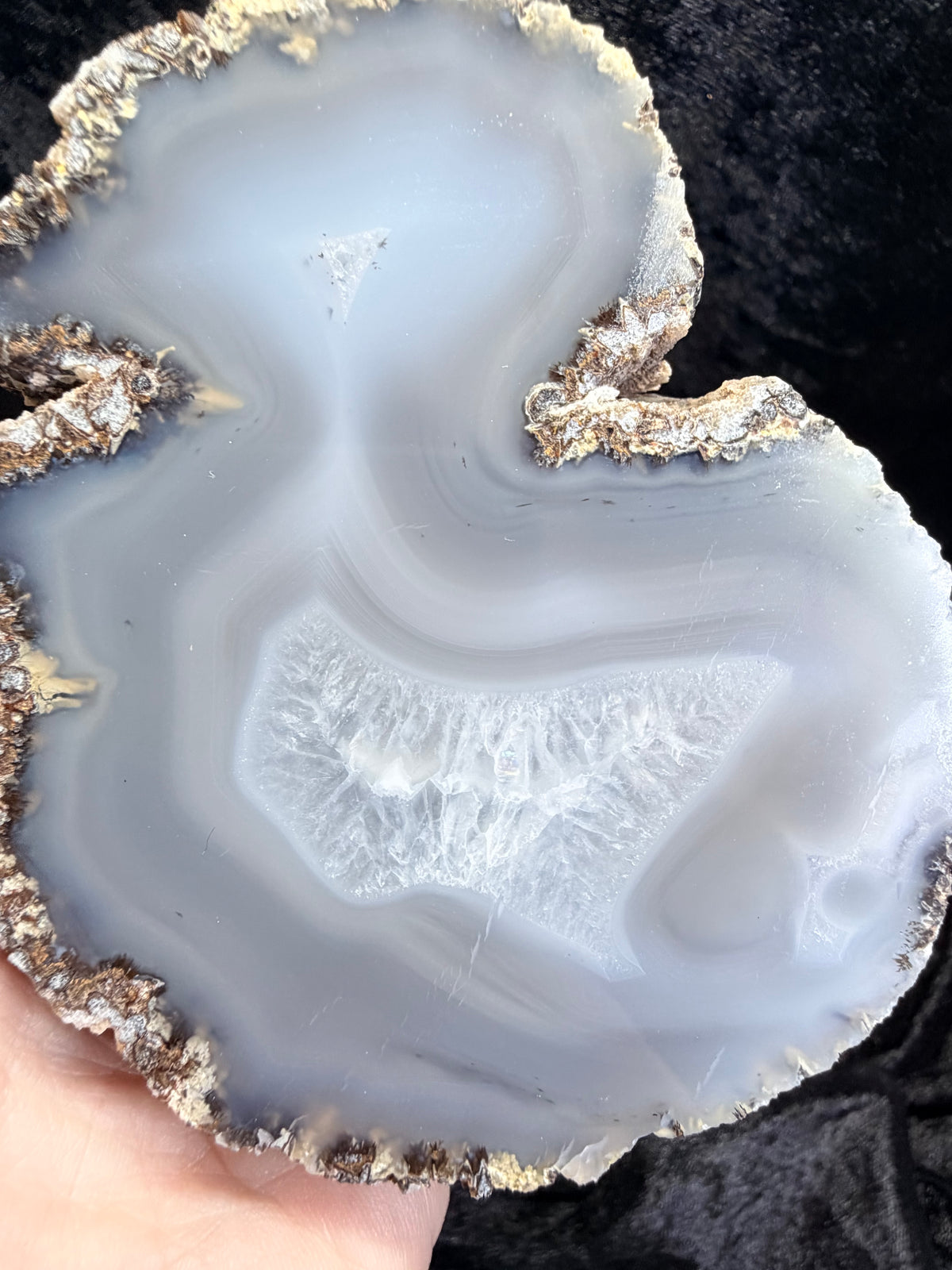 Mexican Coconut Geode Pair — Las Choyas Agate & Quartz, 4″