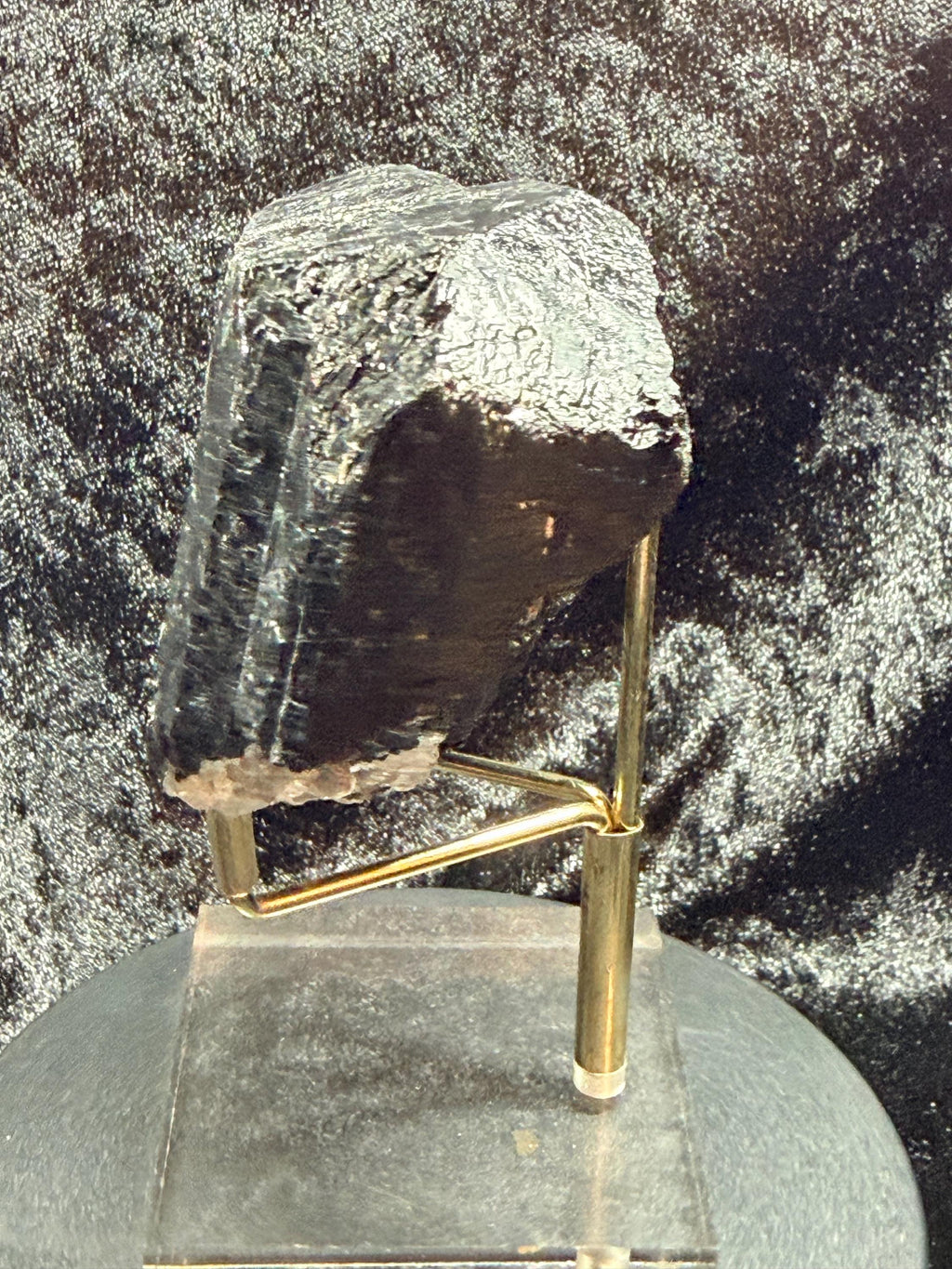 Terminated Black Tourmaline with quartz from Brazil