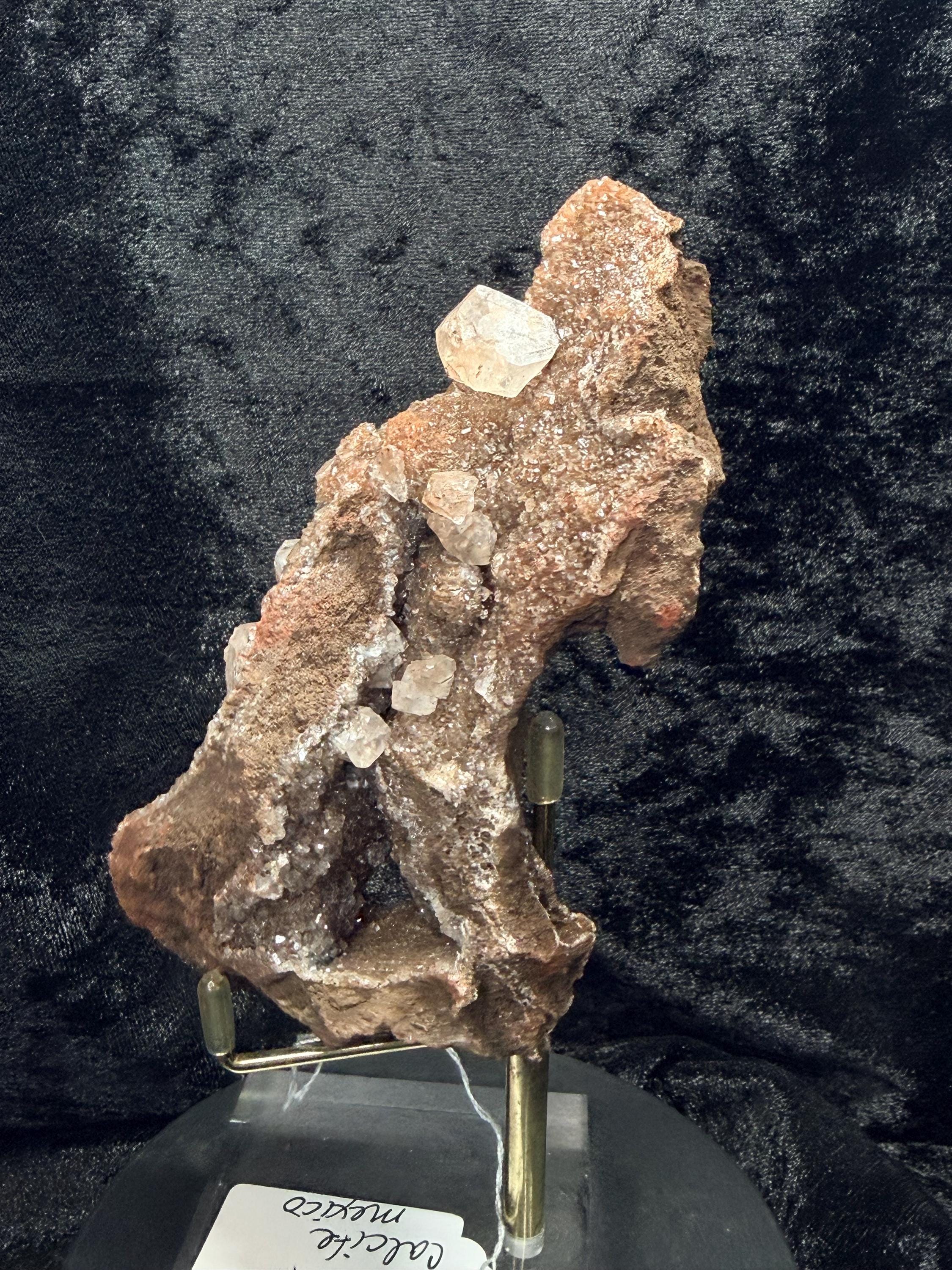 Red diamond calcite from Mexico