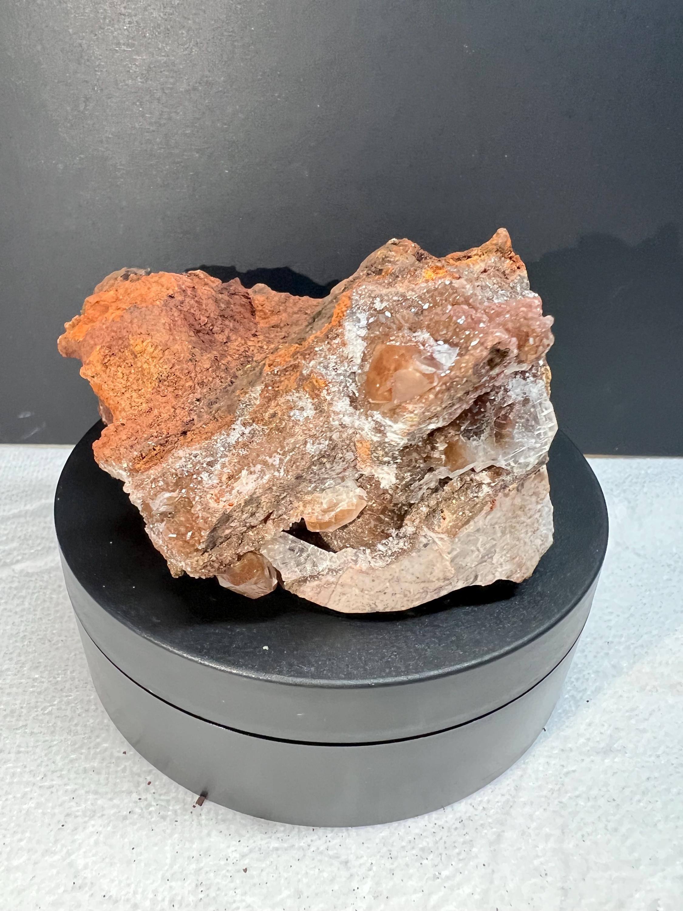 Red diamond calcite from Mexico