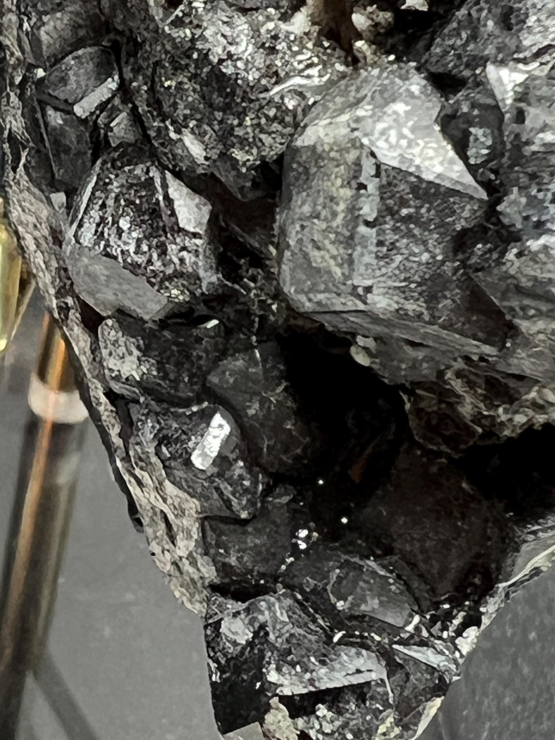 Melanite Garnet Cluster With Albite & Aegirine On Matrix