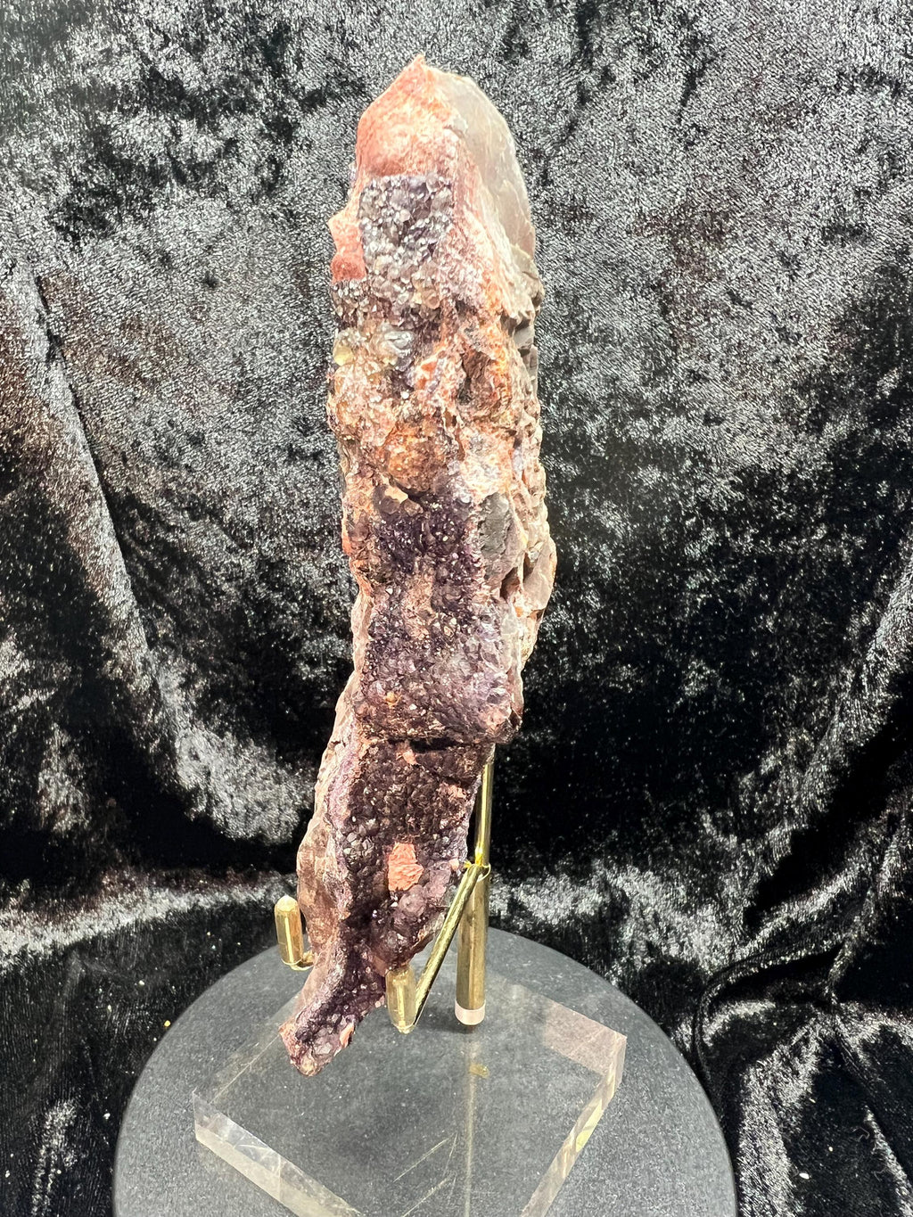 Purple and Yellow Fluorite with Kutnohorite