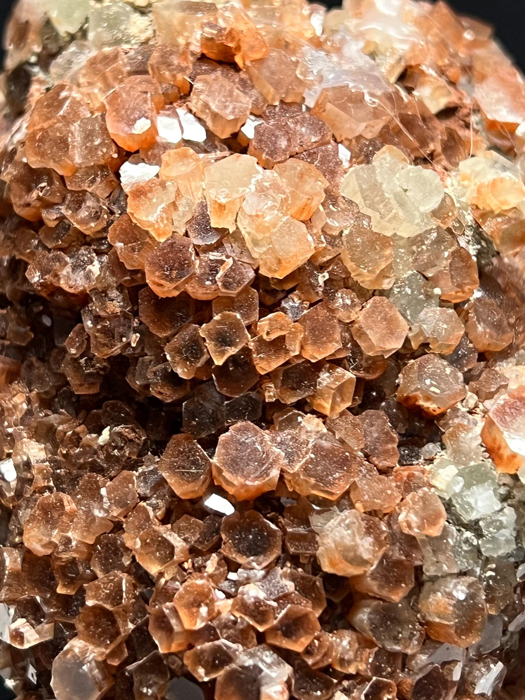 Araganite crystal cluster