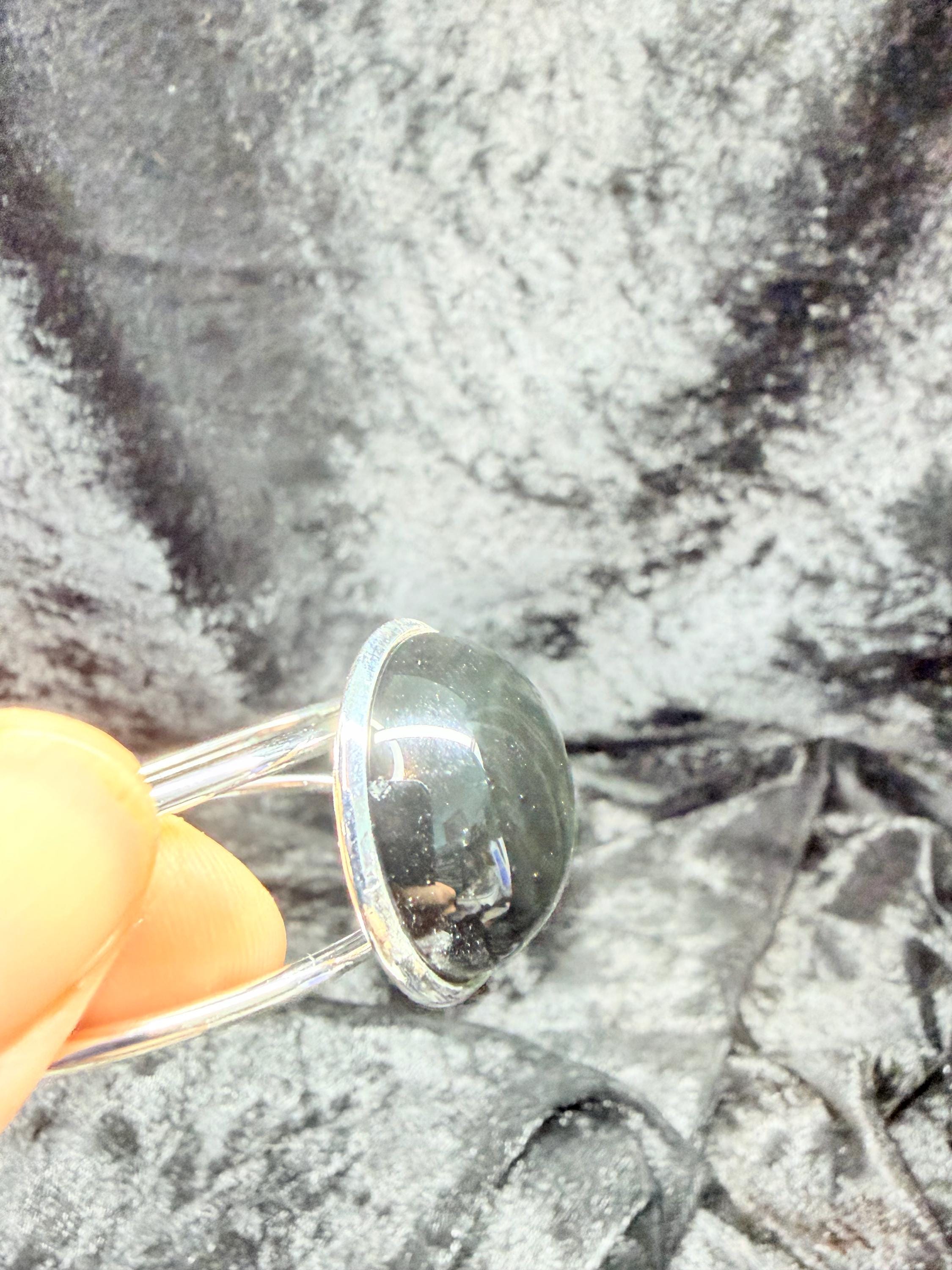 Rainbow Sheen Obsidian Bracelet