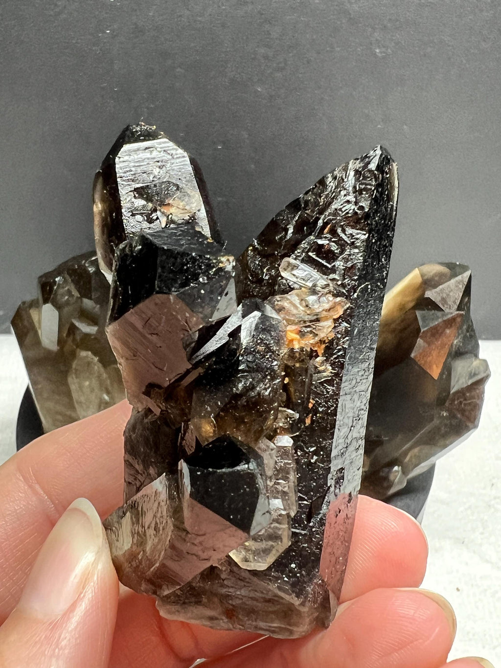 4 piece Smoky Quartz Clusters
