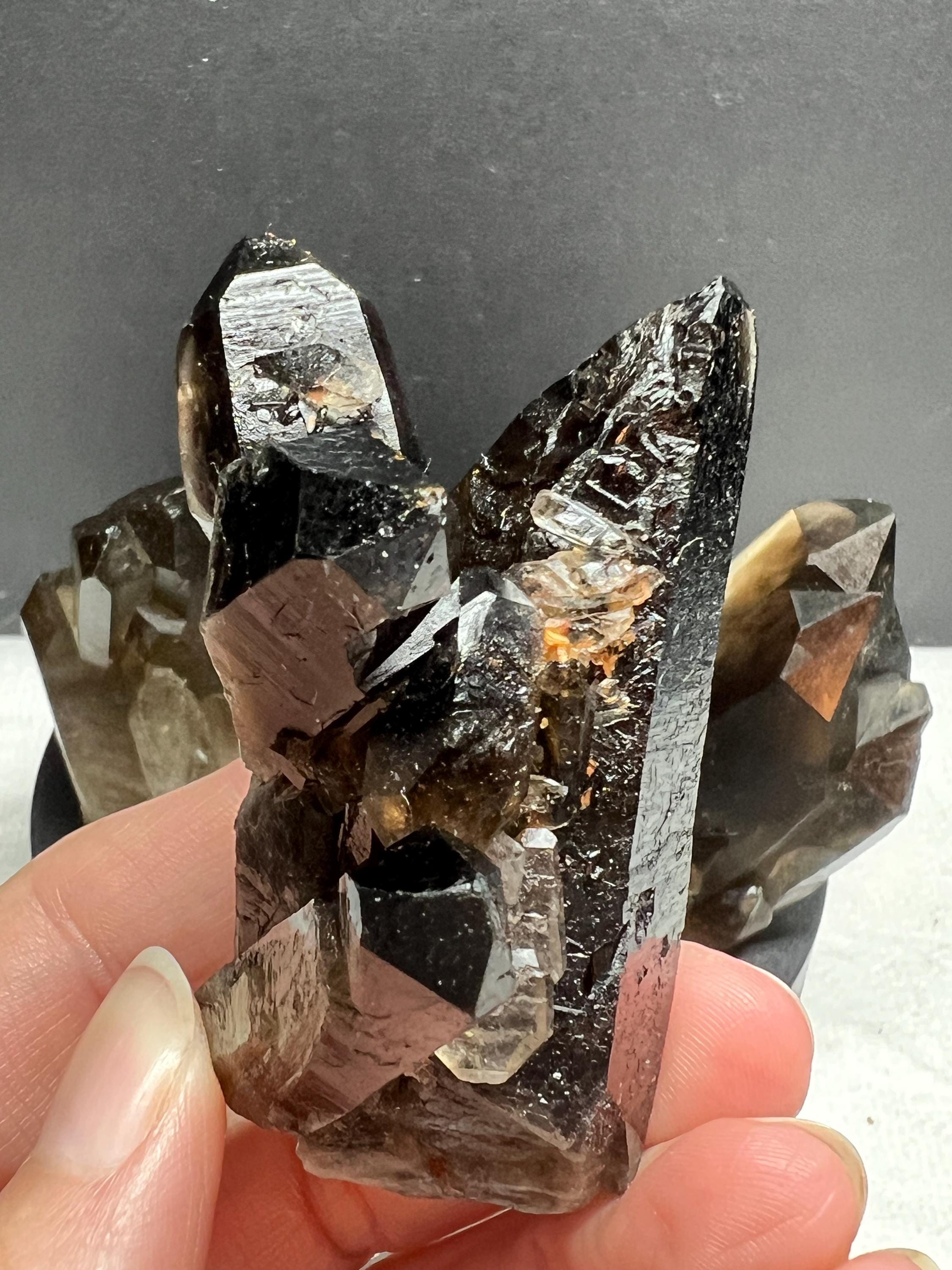 4 piece Smoky Quartz Clusters