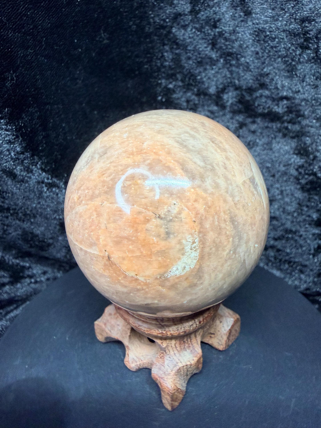 Flashy Peach Moonstone Sphere