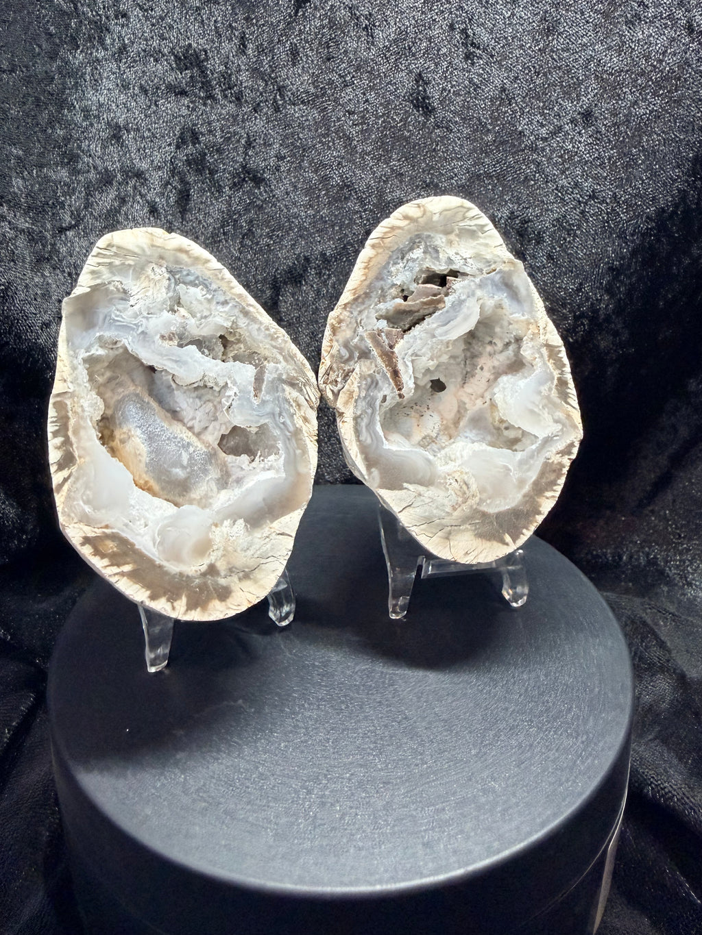 UV-Reactive Trancas Geode Matched Pair