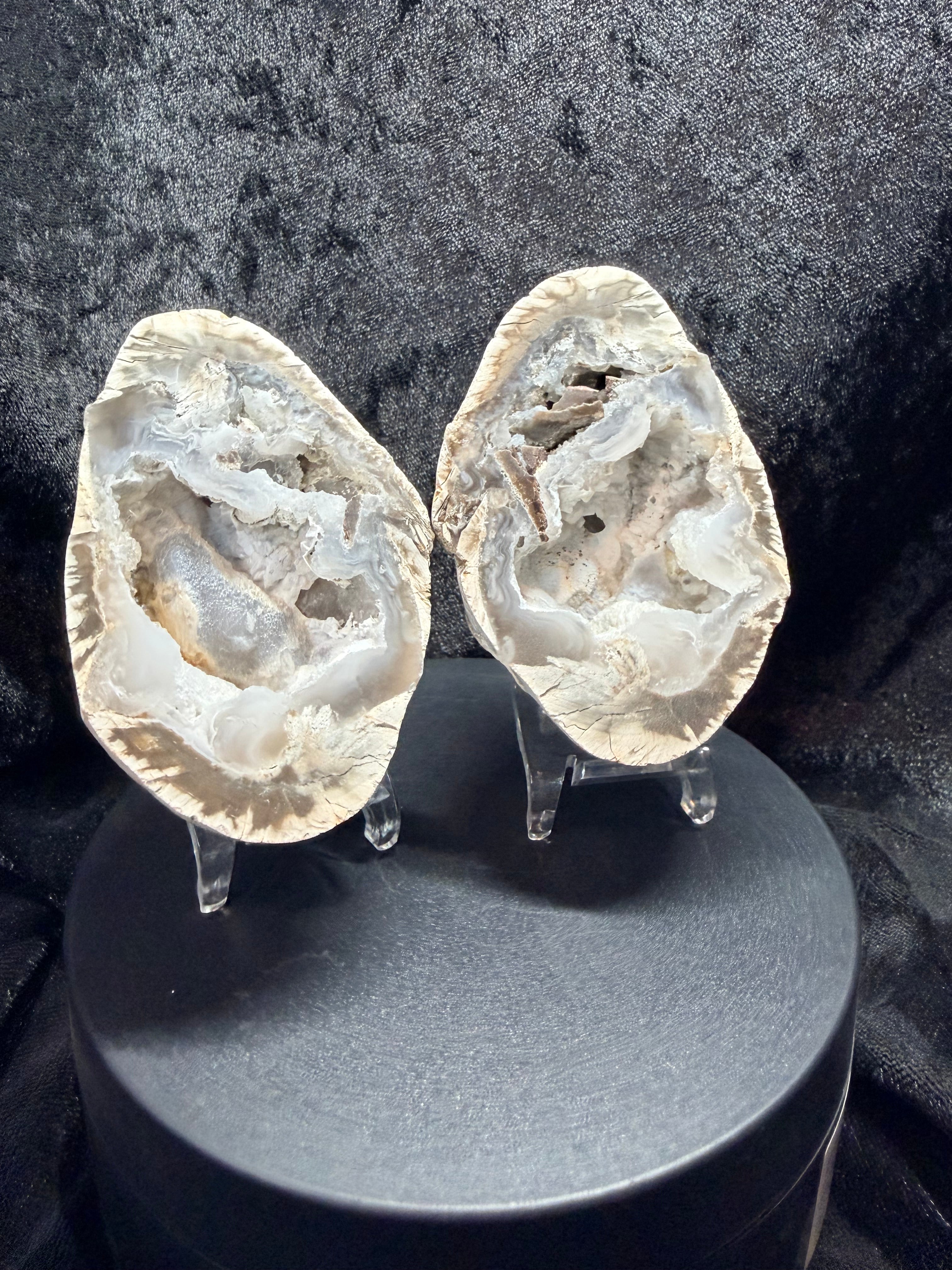 UV-Reactive Trancas Geode Matched Pair