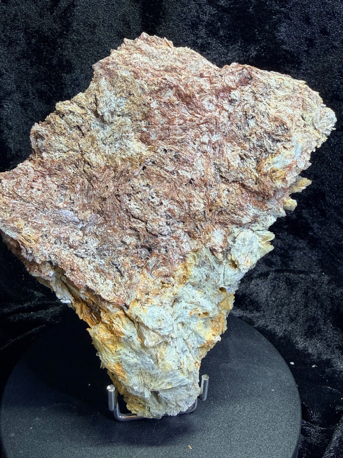 Blue Kyanite with Iridescent Hematite — Willis Mountain, Virginia, 5.75″