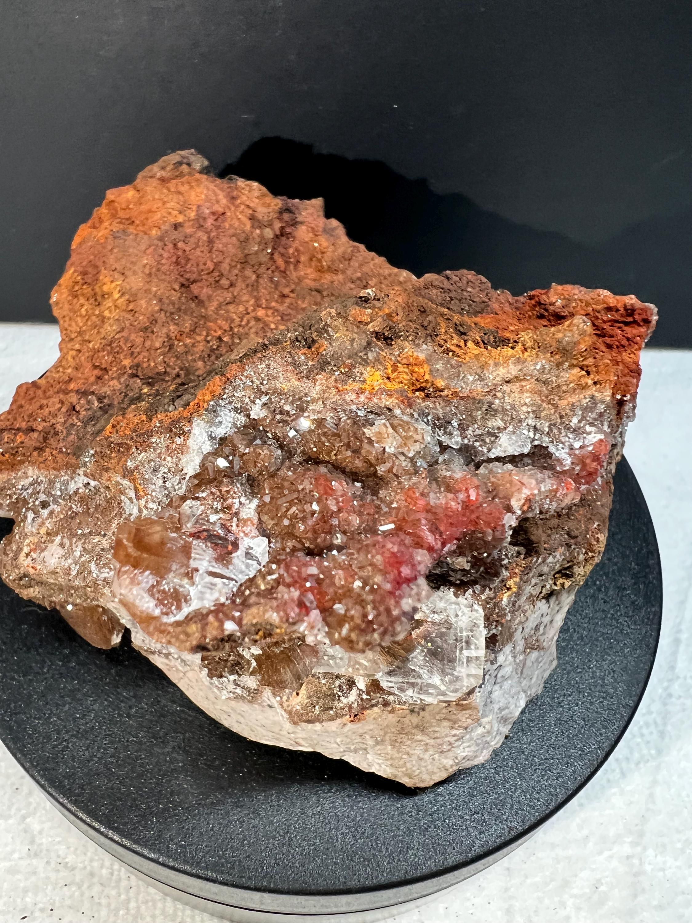 Red diamond calcite from Mexico
