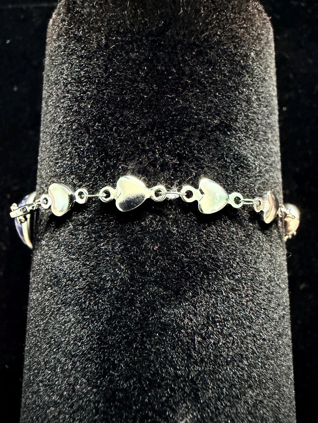 Lapis lazuli heart bracelet