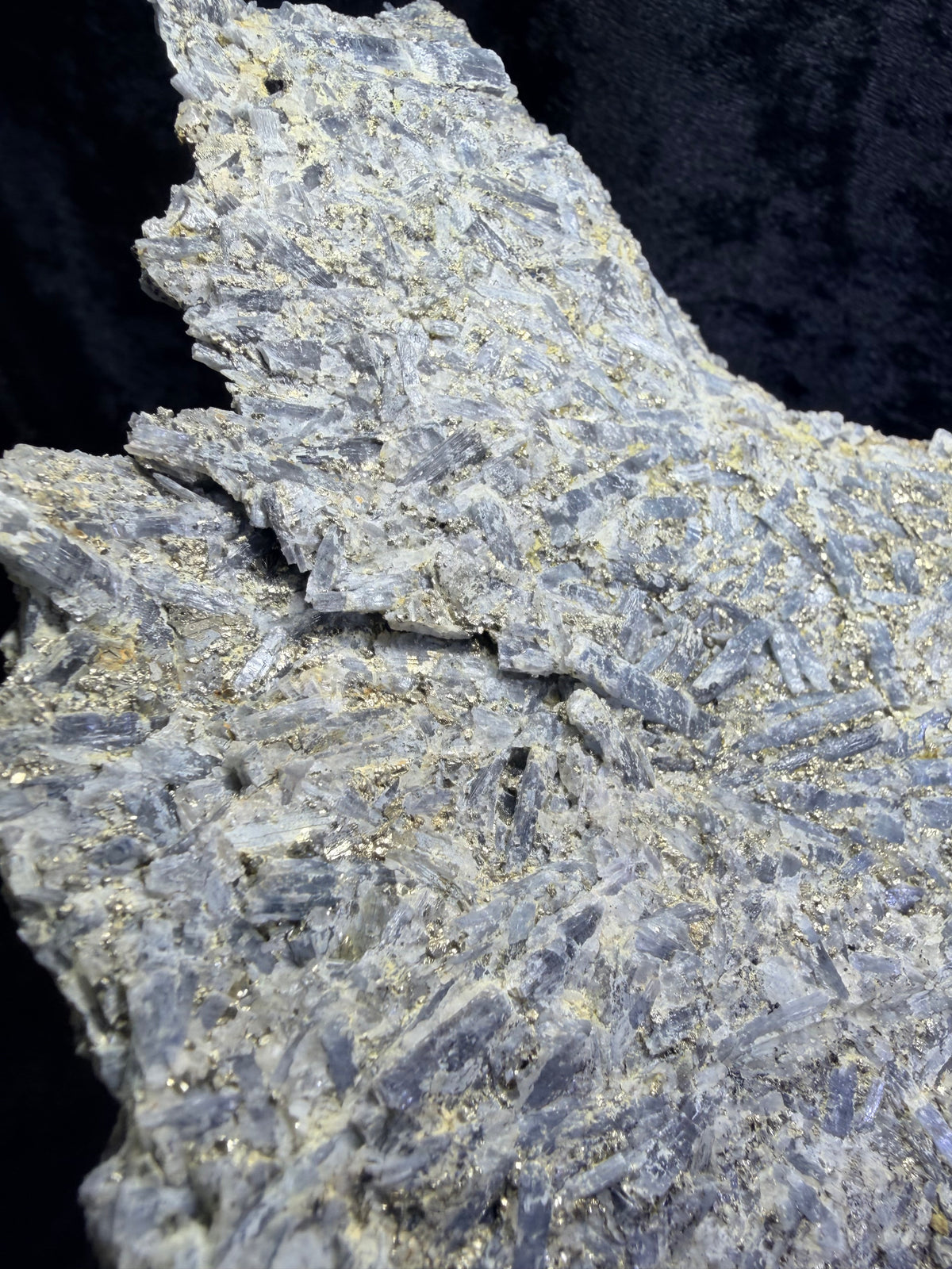 Massive 8.5" Blue Kyanite & Pyrite Cabinet Specimen - Raw Willis Mountain, VA Mineral Display (3.3 lbs)