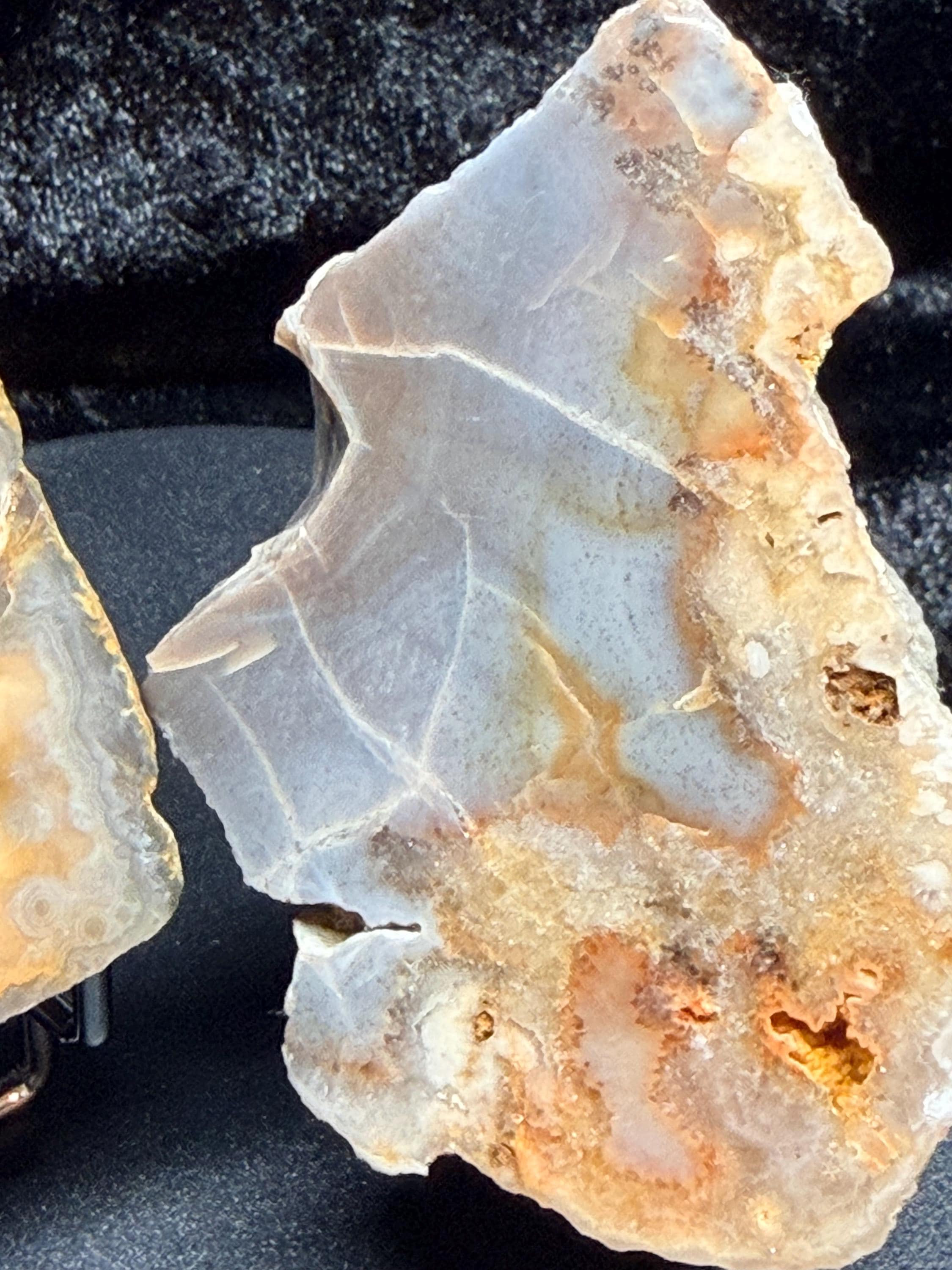Polished Kentucky agate pair.