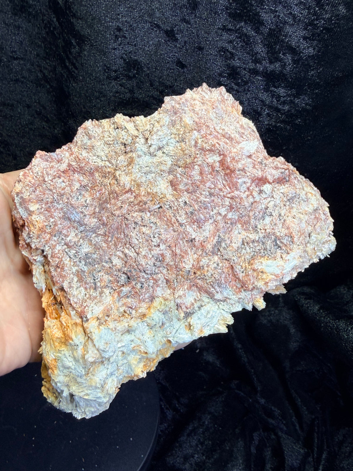 Blue Kyanite with Iridescent Hematite — Willis Mountain, Virginia, 5.75″