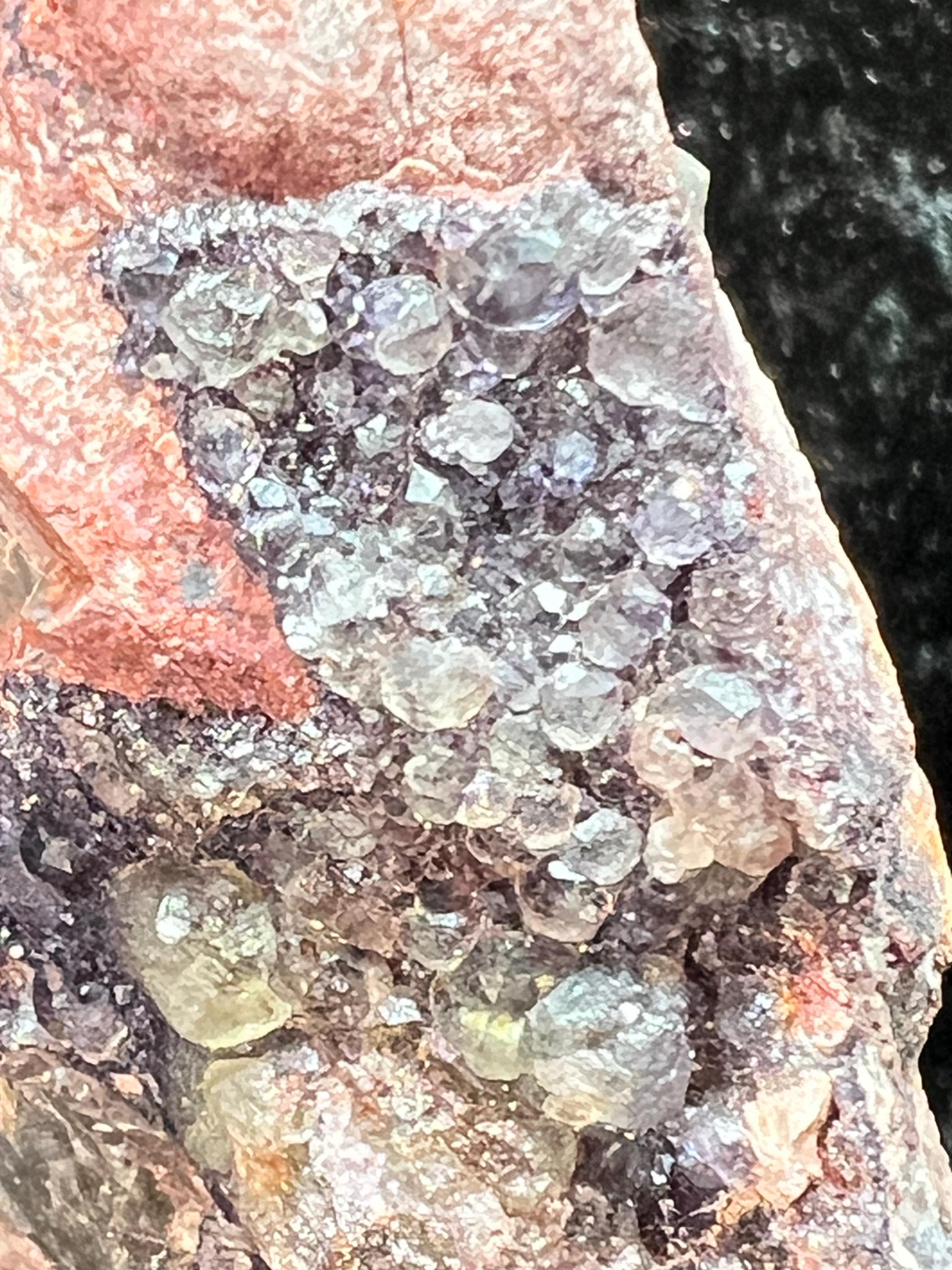 Purple and Yellow Fluorite with Kutnohorite