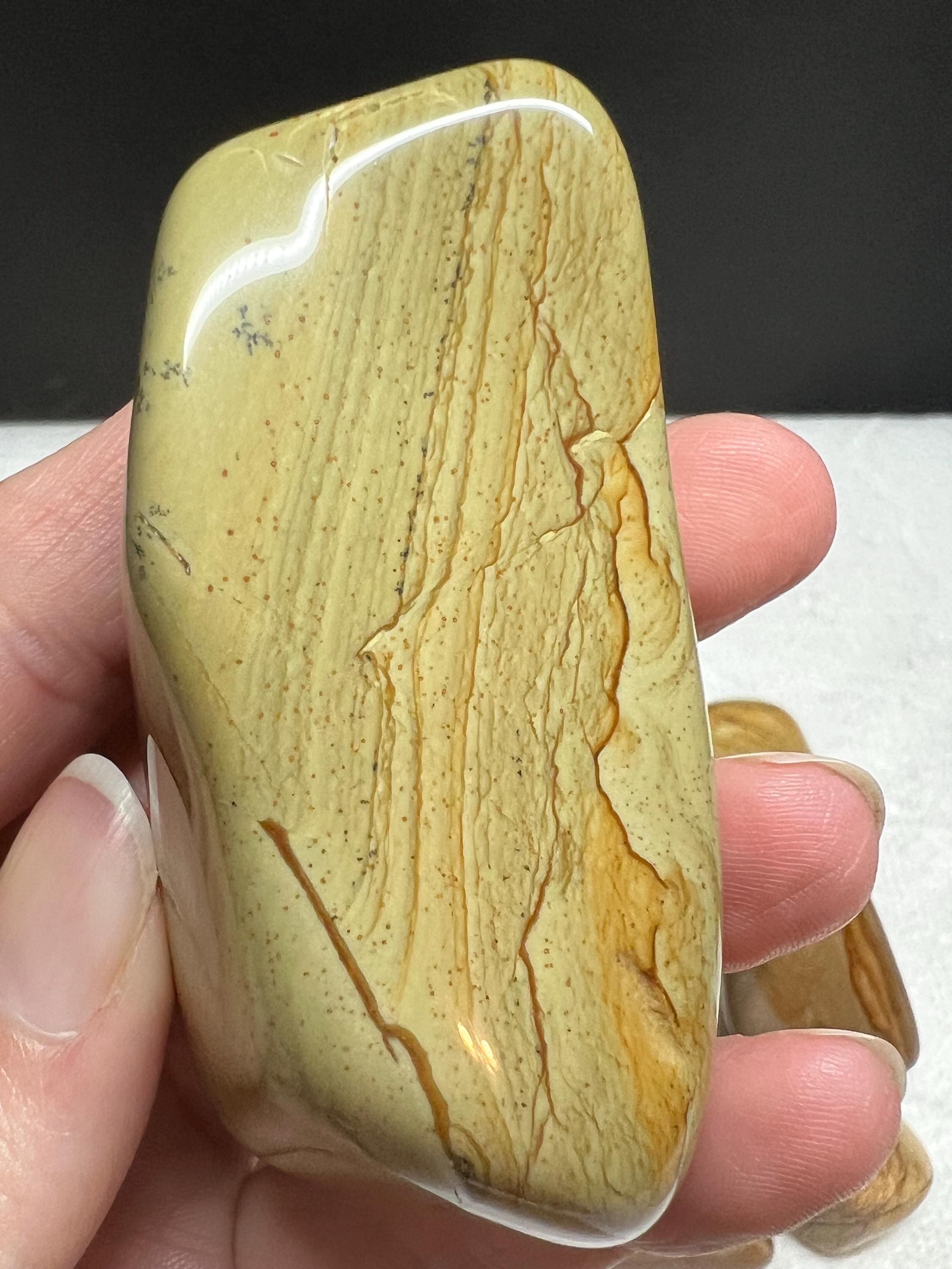Tumbled Desert Jasper: Polished Owyhee Jasper