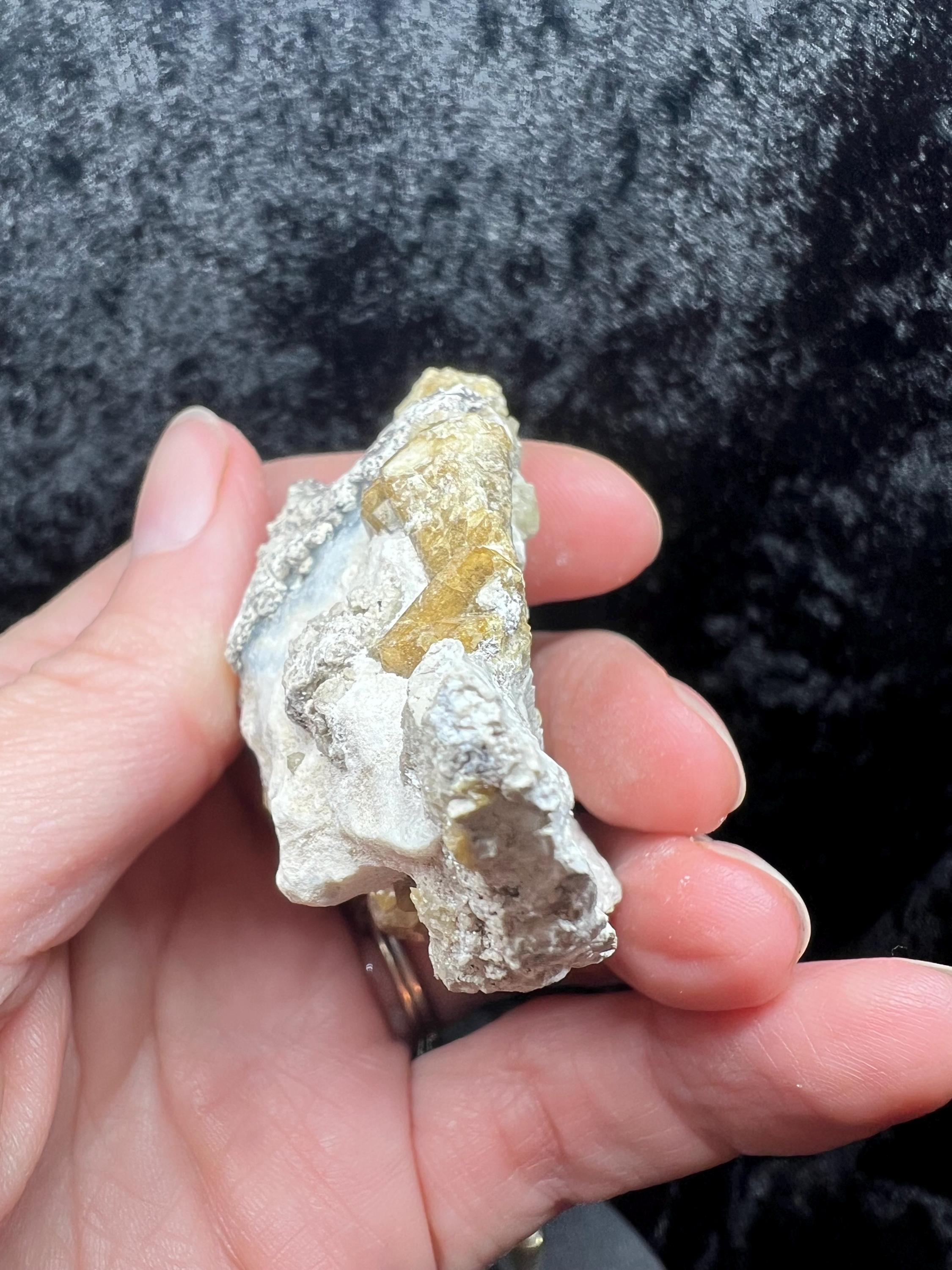 Vesuvianite Mineral Specimen, Yellow Idocrase Crystal