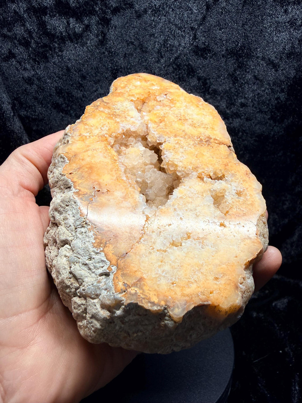 Golden Kentucky Quartz Geode-Polished Face.