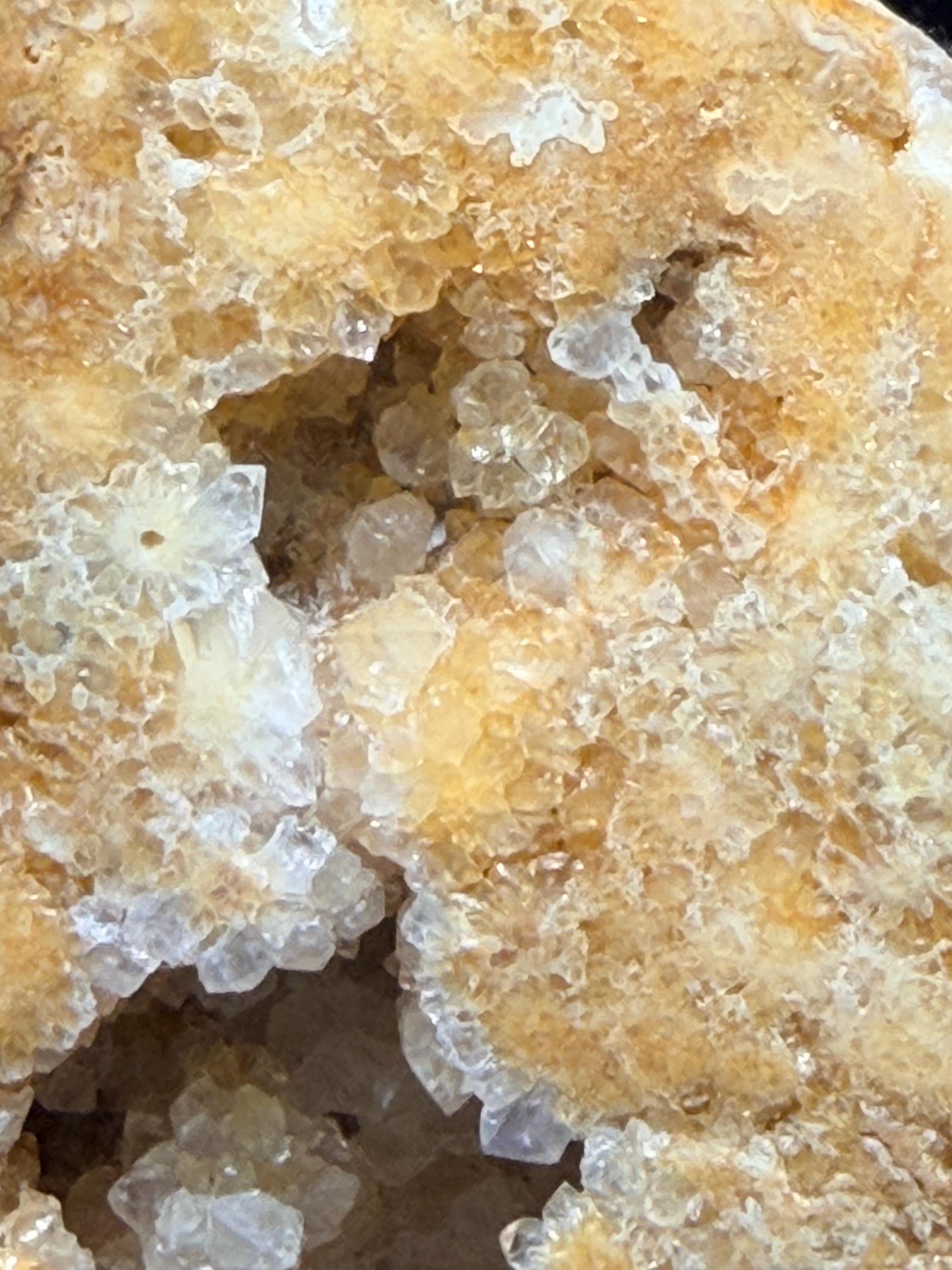 Golden Kentucky Quartz Geode-Polished Face.