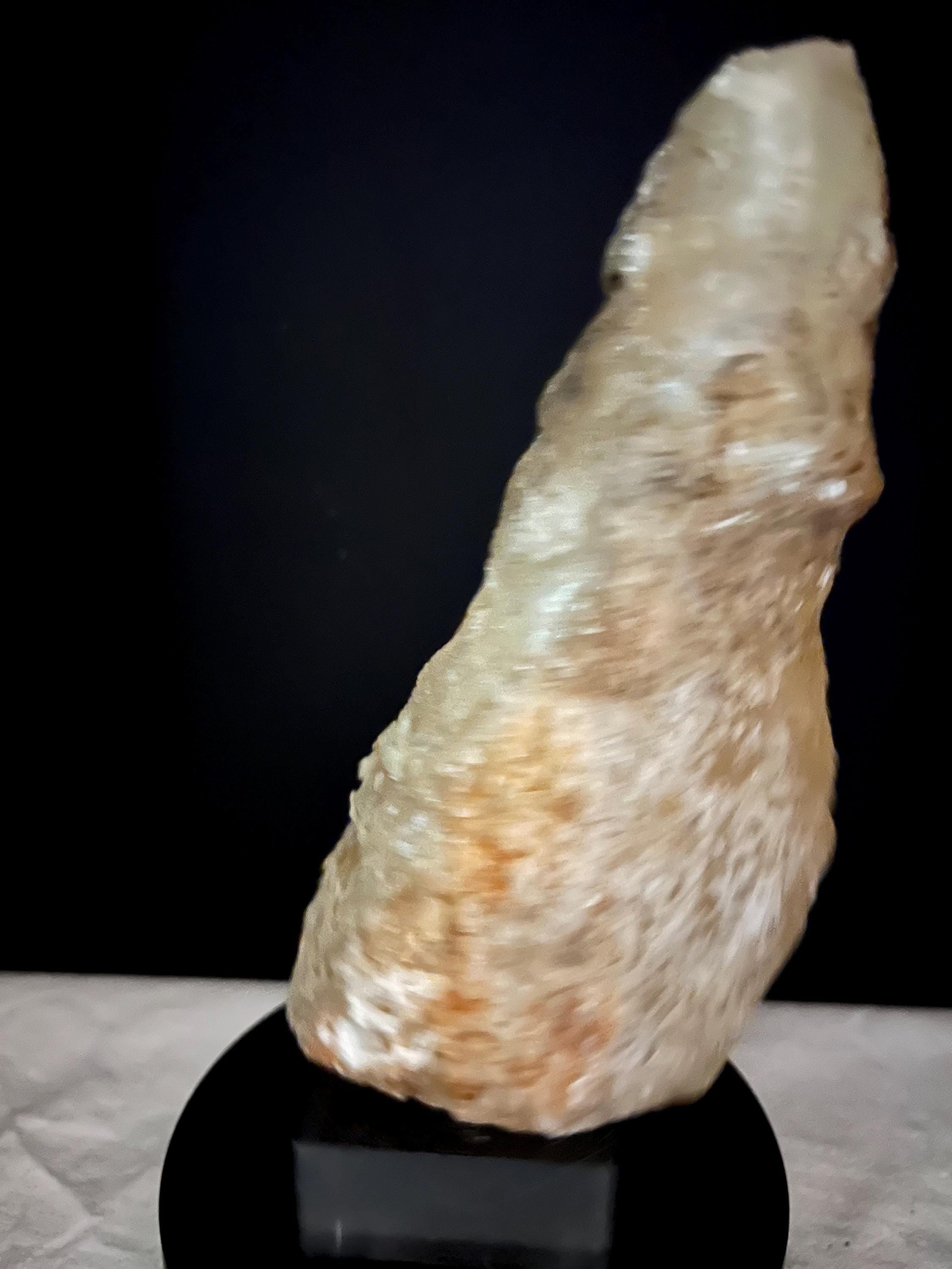 Calcite Stalactite Crystal, Phosphorescent Mineral Specimen