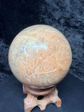 Flashy Peach Moonstone Sphere