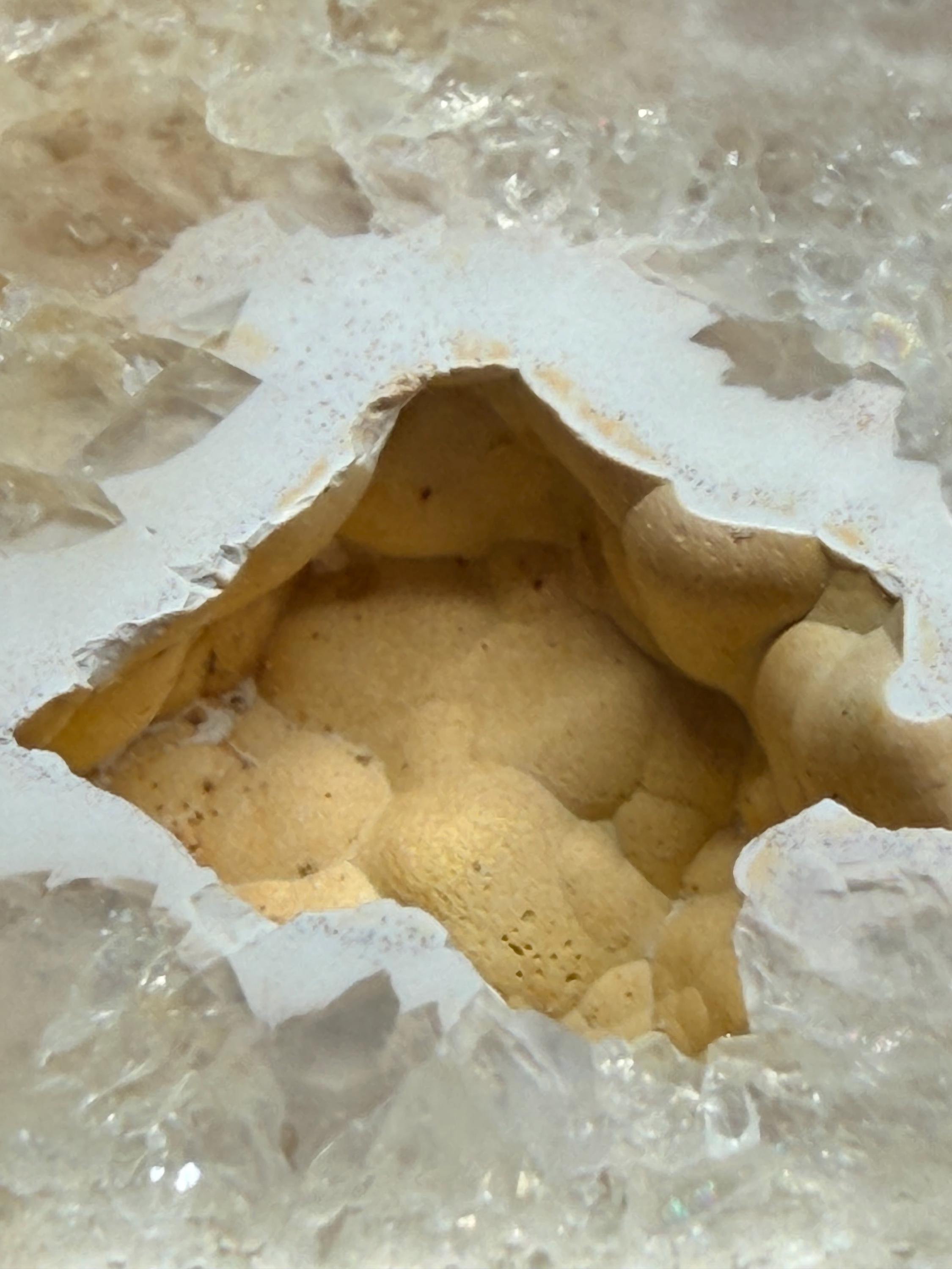 Polished Kentucky Agate / Chalcedony Nodule Pair – Druzy Quartz Cavities