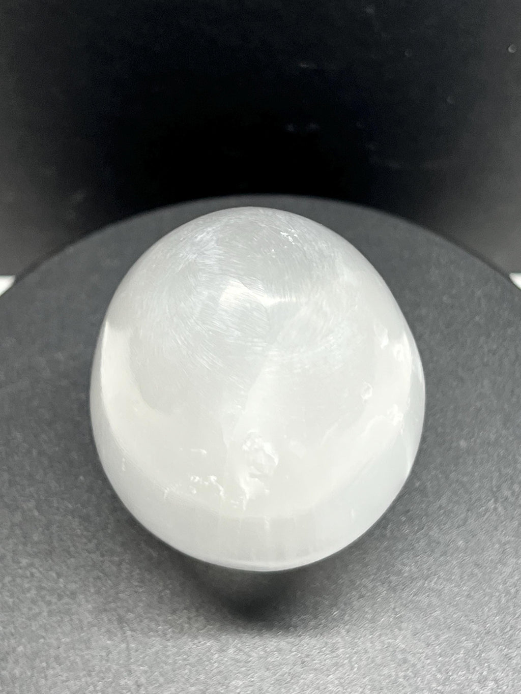 Selenite Crystal Egg: Polished Gypsum Mineral