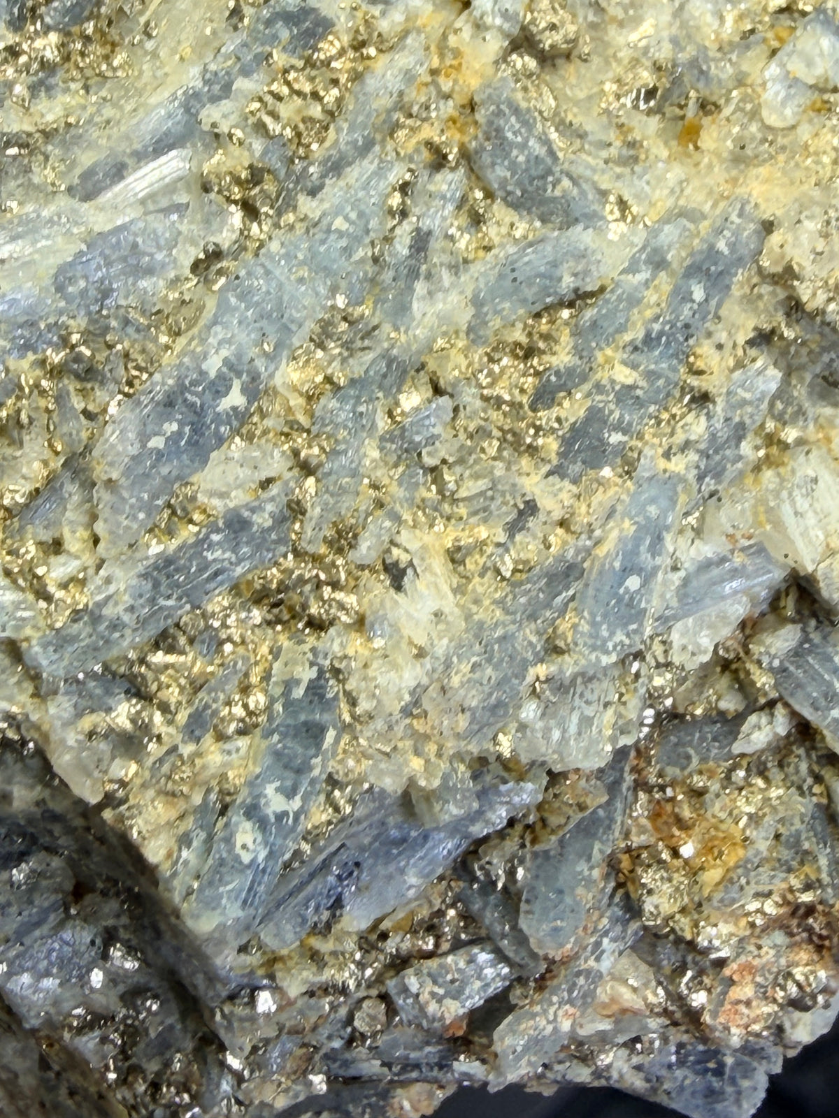 Massive 8.5" Blue Kyanite & Pyrite Cabinet Specimen - Raw Willis Mountain, VA Mineral Display (3.3 lbs)