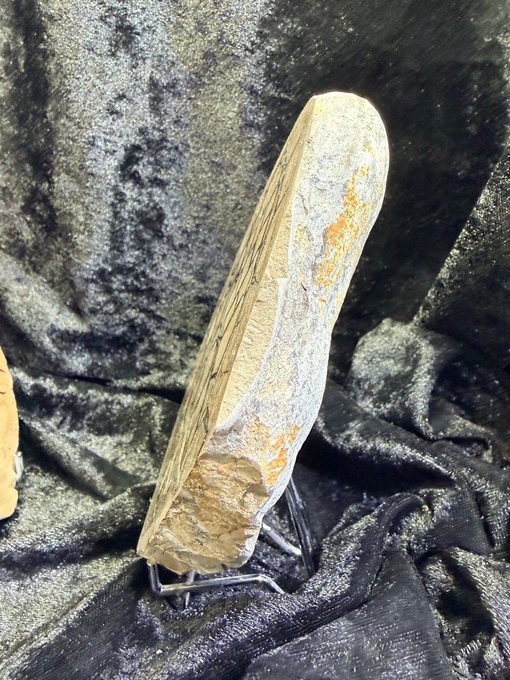 Polished Utah Septarian Nodule Matching Pair - 6.5" Cut Interlocking "Dragon Egg" Display Set (Repaired)