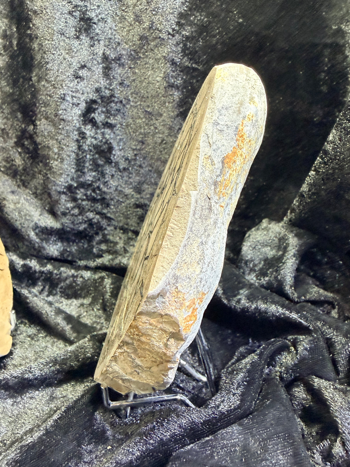 Polished Utah Septarian Nodule Matching Pair - 6.5" Cut Interlocking "Dragon Egg" Display Set (Repaired)