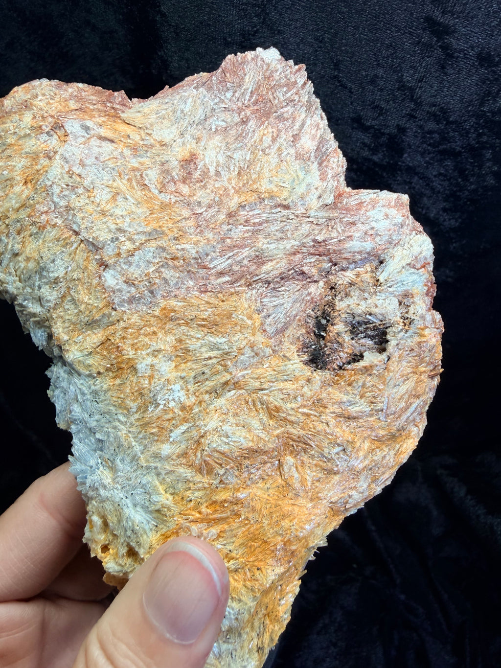 Blue Kyanite with Iridescent Hematite — Willis Mountain, Virginia, 5.75″