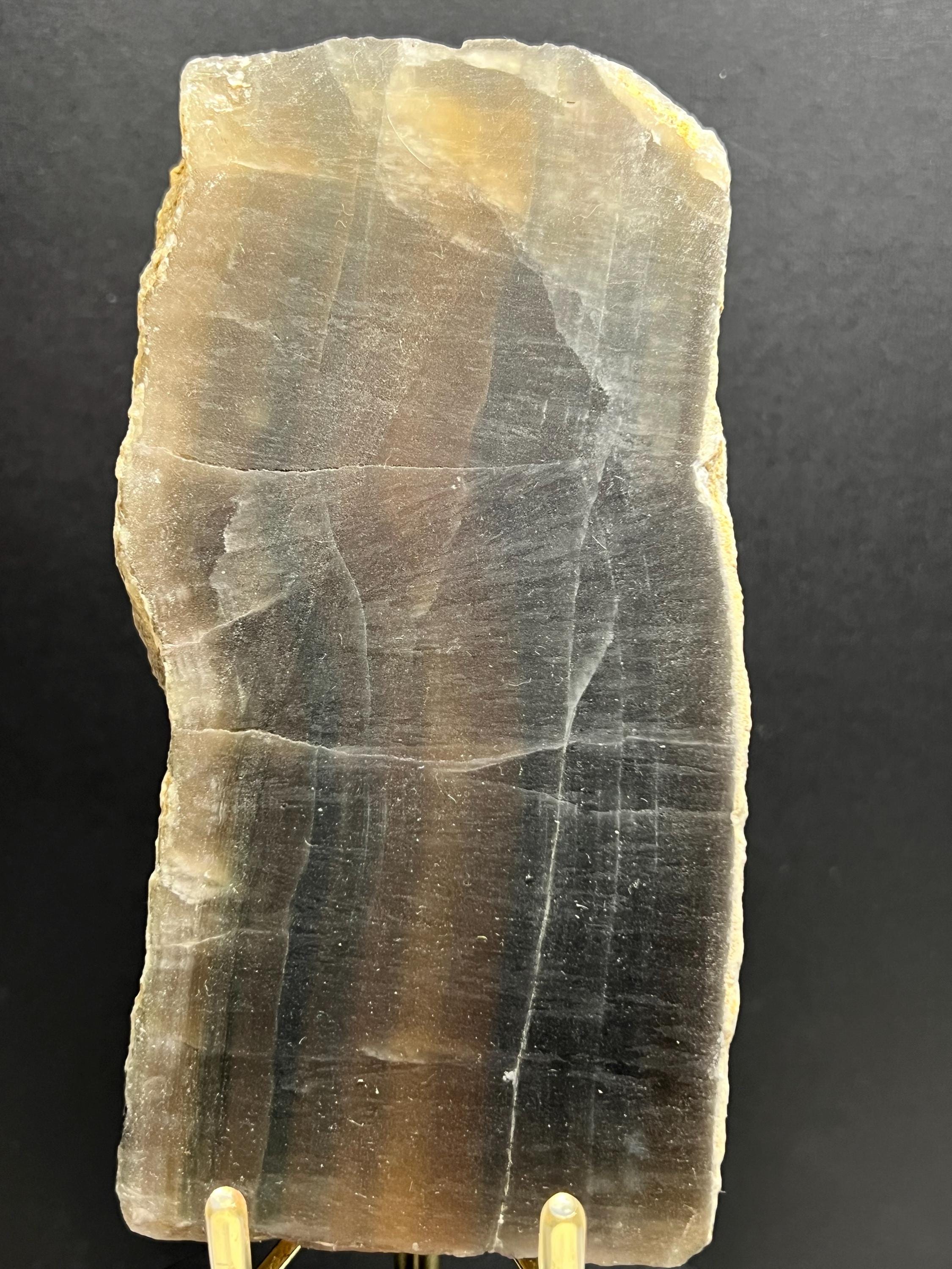 Rainbow fluorite slab