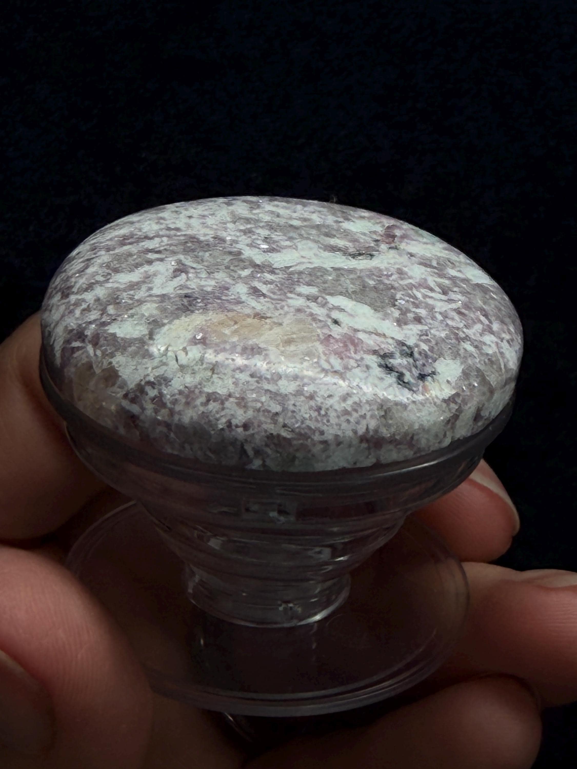 Lepidolite & Pink Tourmaline pop socket