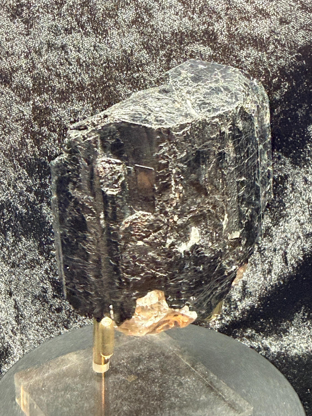 Terminated Black Tourmaline with quartz from Brazil