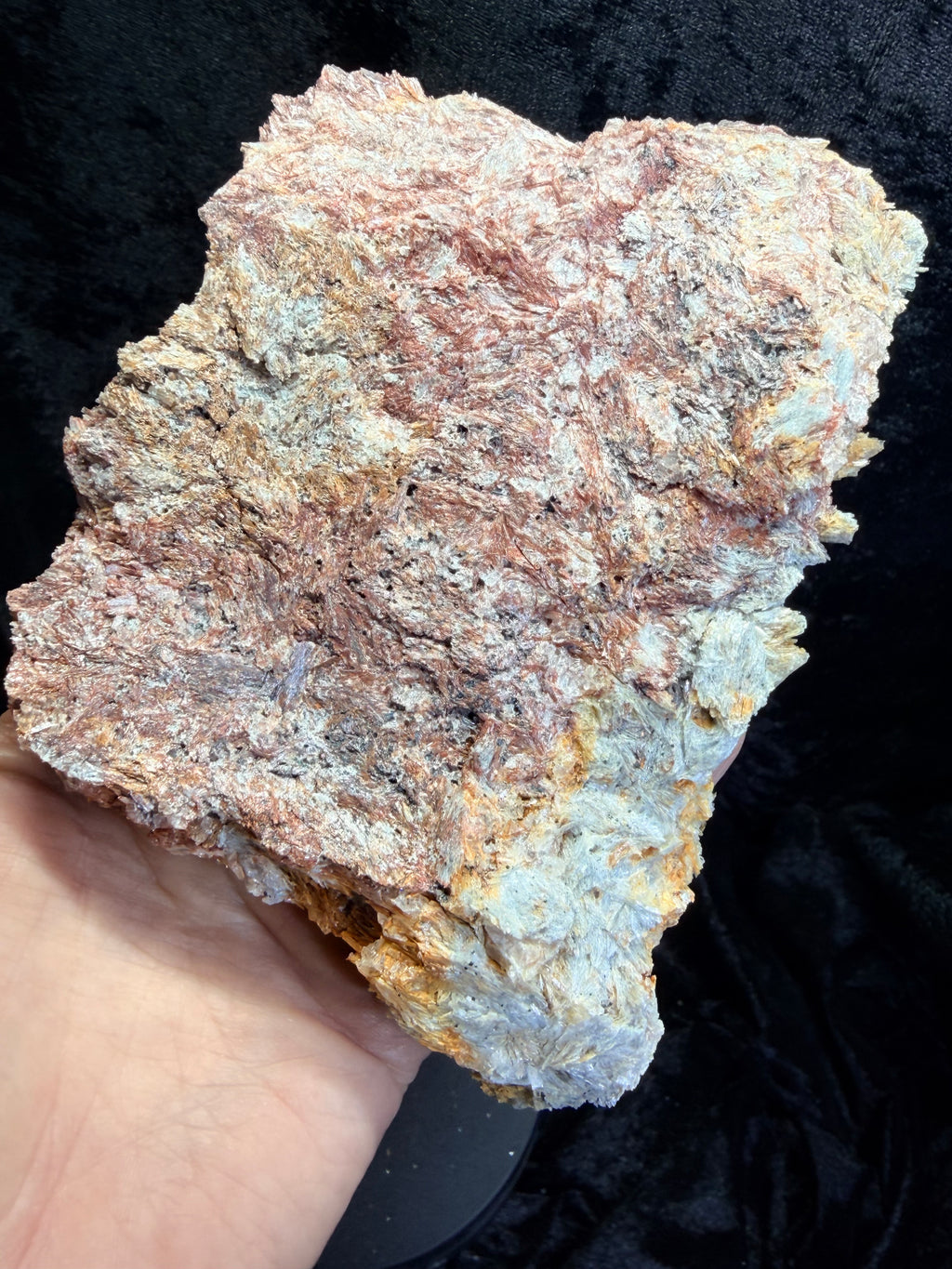 Blue Kyanite with Iridescent Hematite — Willis Mountain, Virginia, 5.75″