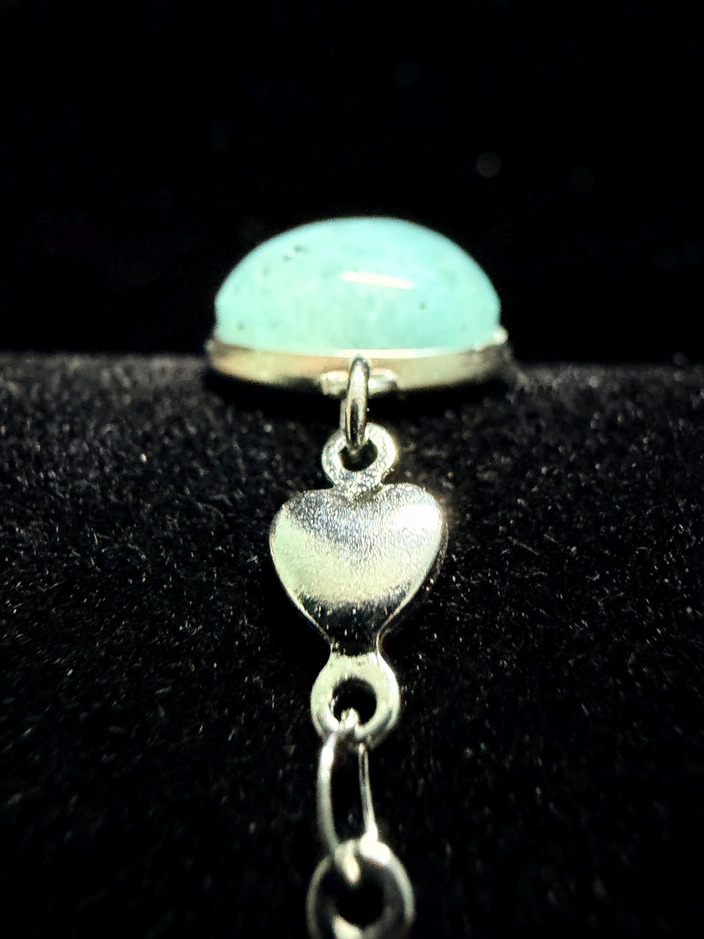 Green Aventurine heart bracelet